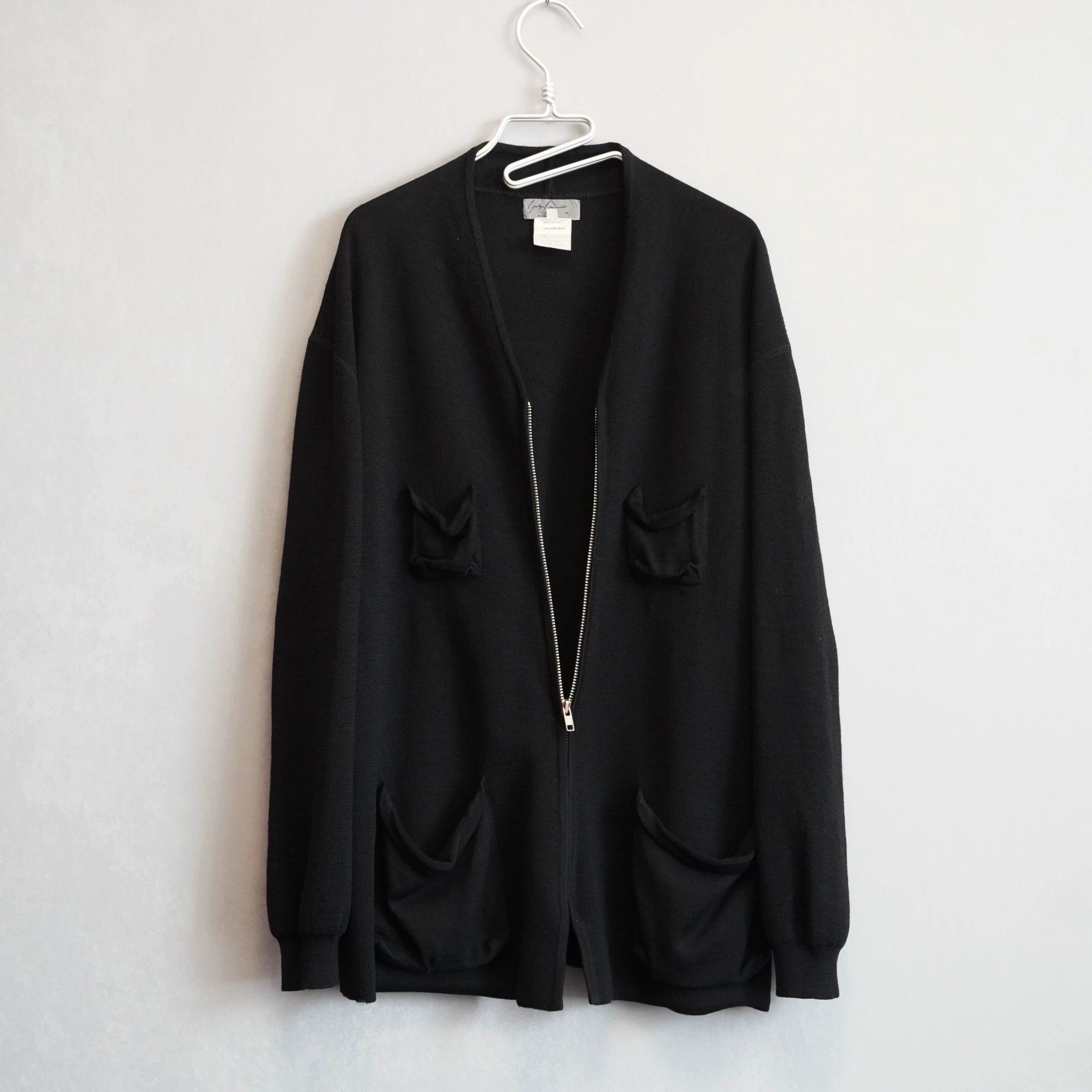 Yohji Yamamoto Yohji Yamamoto 90AW Wool 4-Pocket Zip Cardigan Black M Size US M / EU 48-50 / 2 - 1 Thumbnail