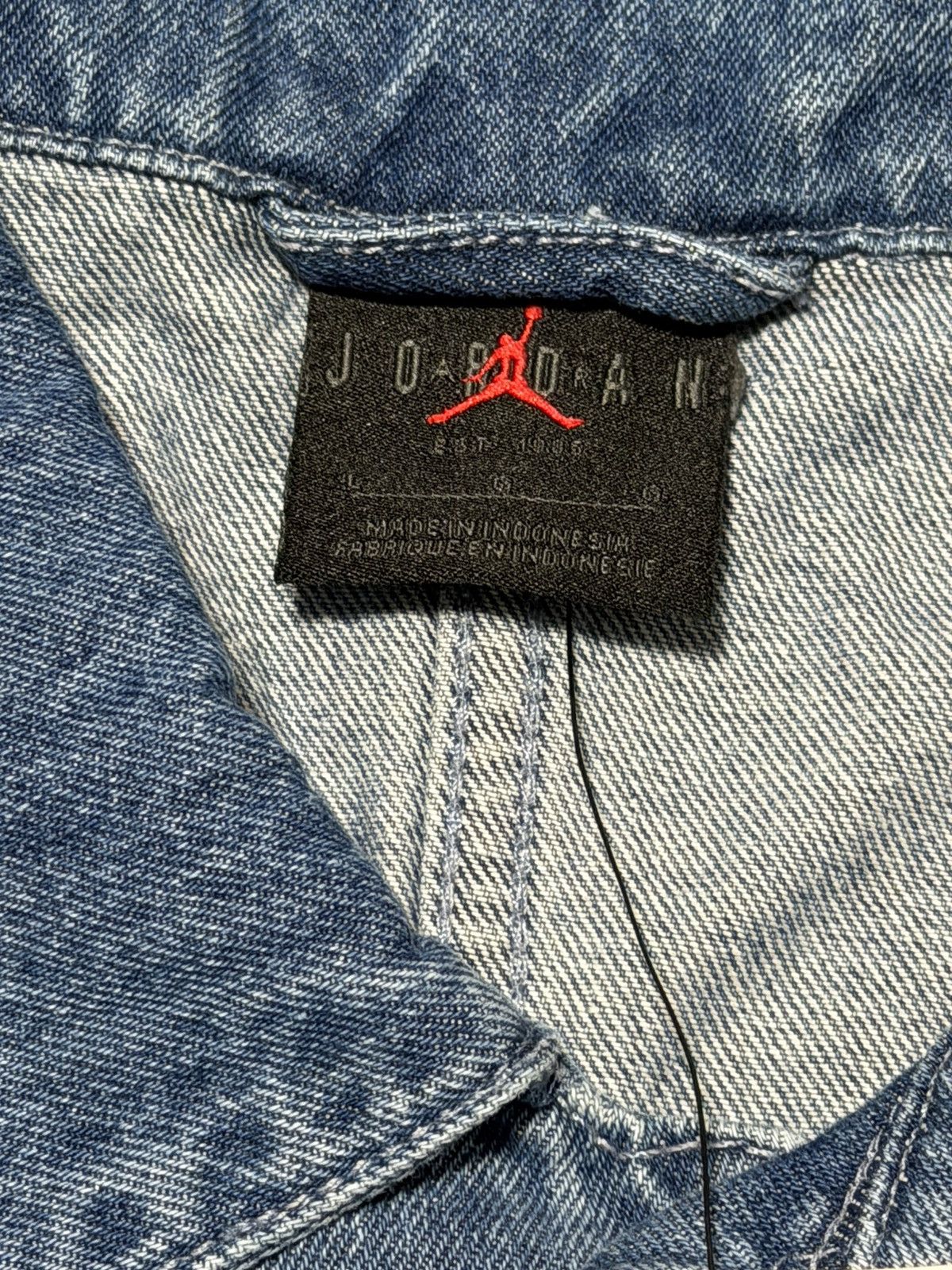Nike Air Jordan Flight Blue Denim Jacket Men's Large