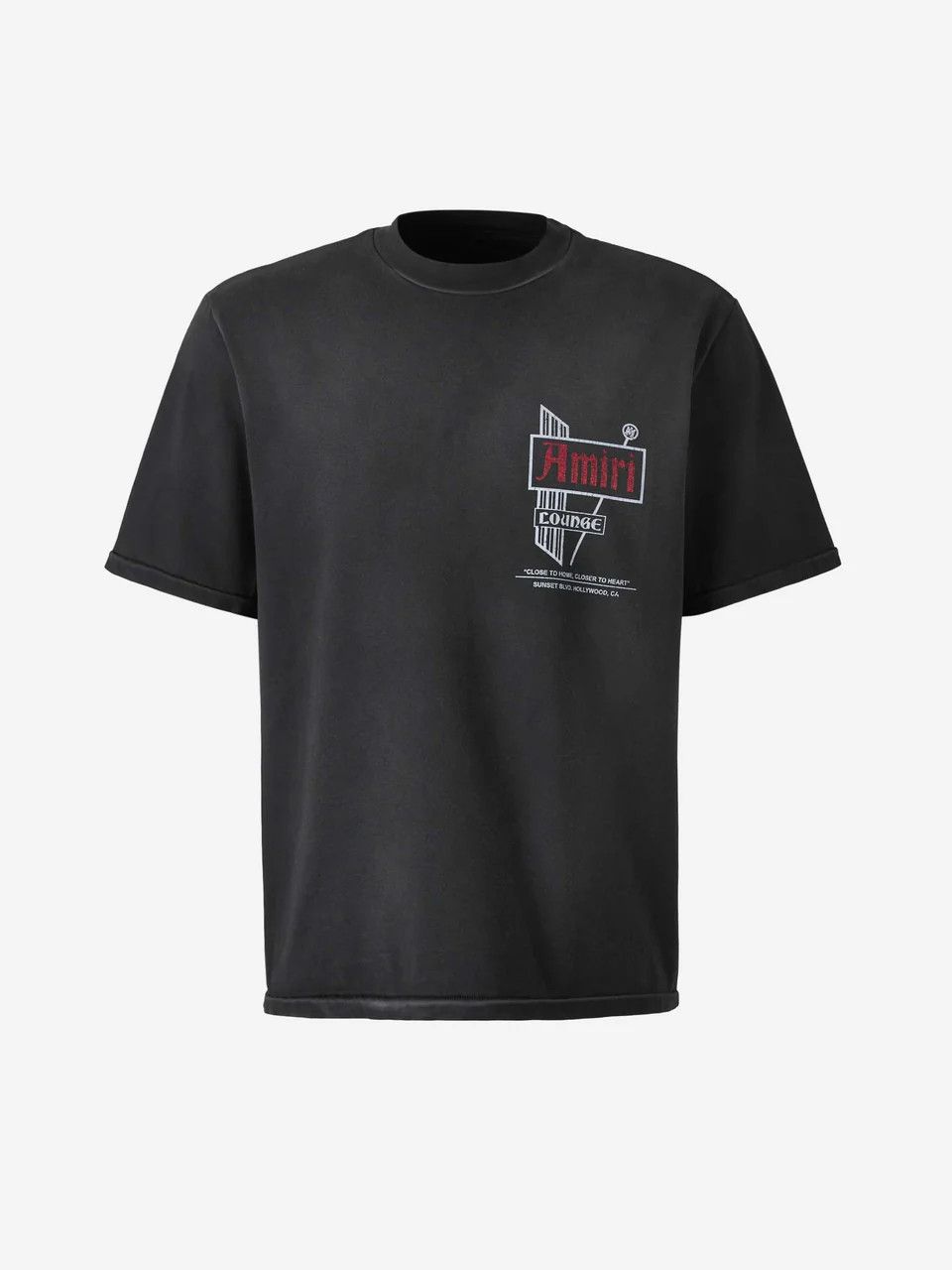 Amiri o1s1wg110326 Vintage Lounge T-Shirt in Black Size US XL / EU 56 / 4 - 1 Thumbnail