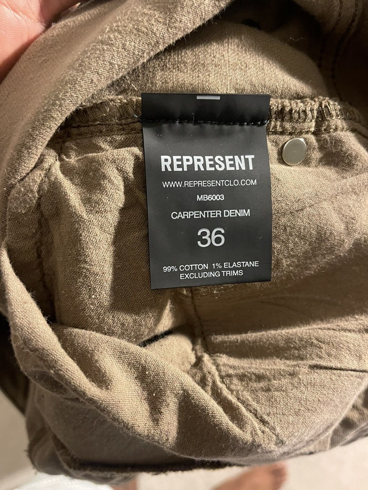 Represent Clo. Represent Clo. R3C Carpenter Denim Pants Size US 36 / EU 52 - 6 Thumbnail