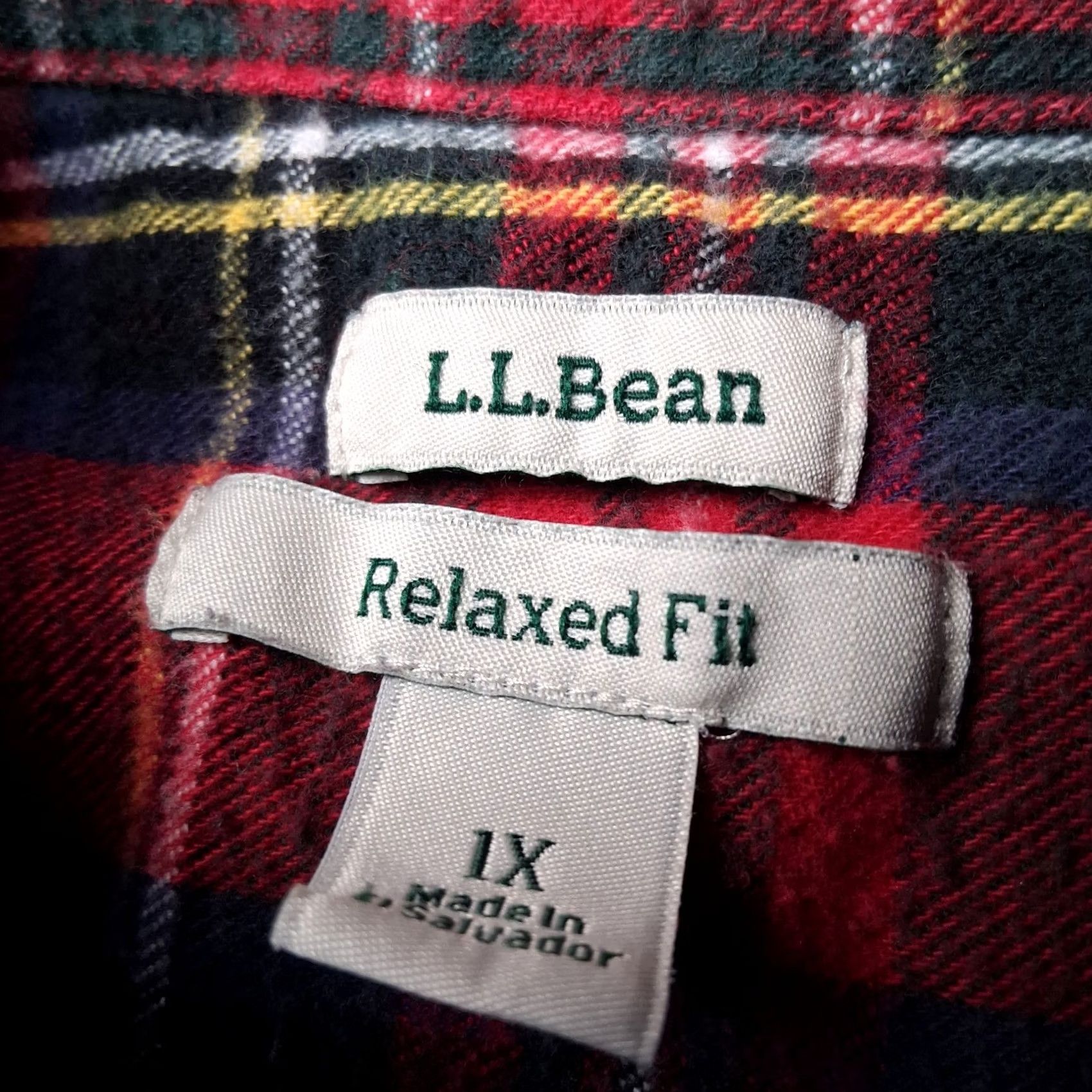 Vintage VINTAGE LL Bean Flannel Shirt Women 1X Red Scotch Plaid Royal Stewart Tartan Shirt Size XL / US 12-14 / IT 48-50 - 3 Thumbnail
