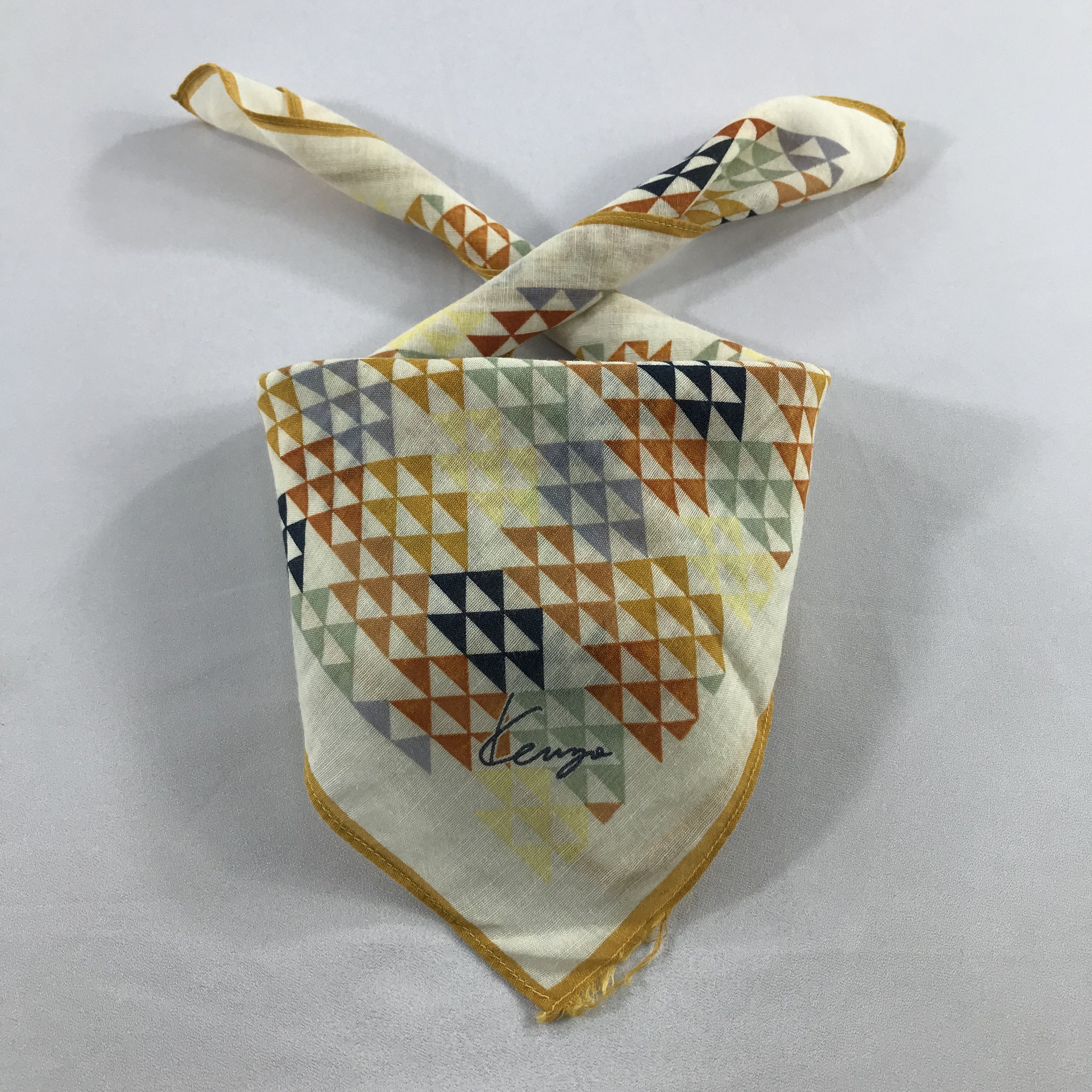 Kenzo × Vintage Kenzo Bandana / Handkerchief / Neckerchief - S2567 Size ONE SIZE - 3 Thumbnail