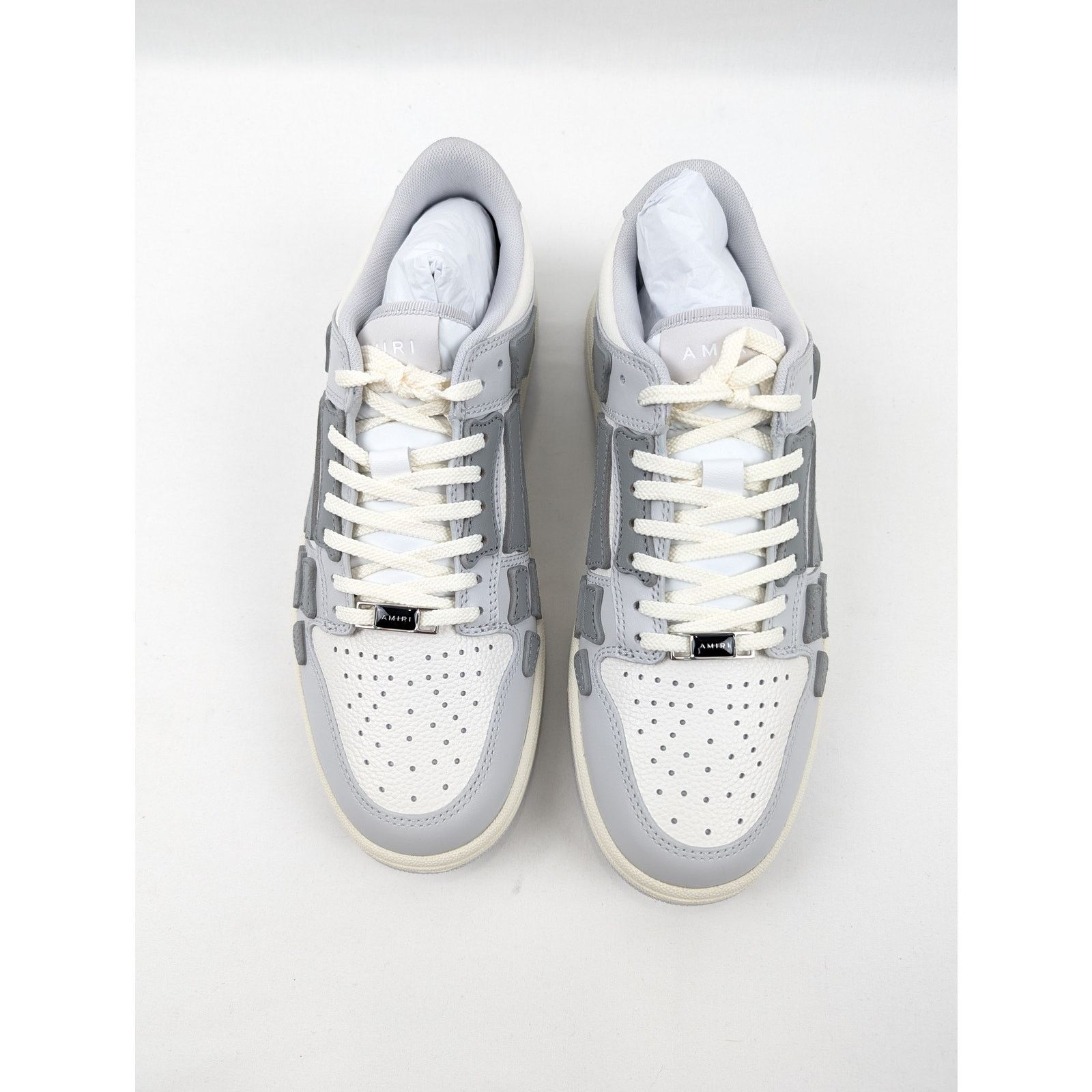 Amiri o1rshd1 Skeleton Low Top Sneakers in Grey Size US 12 / EU 45 - 15 Thumbnail