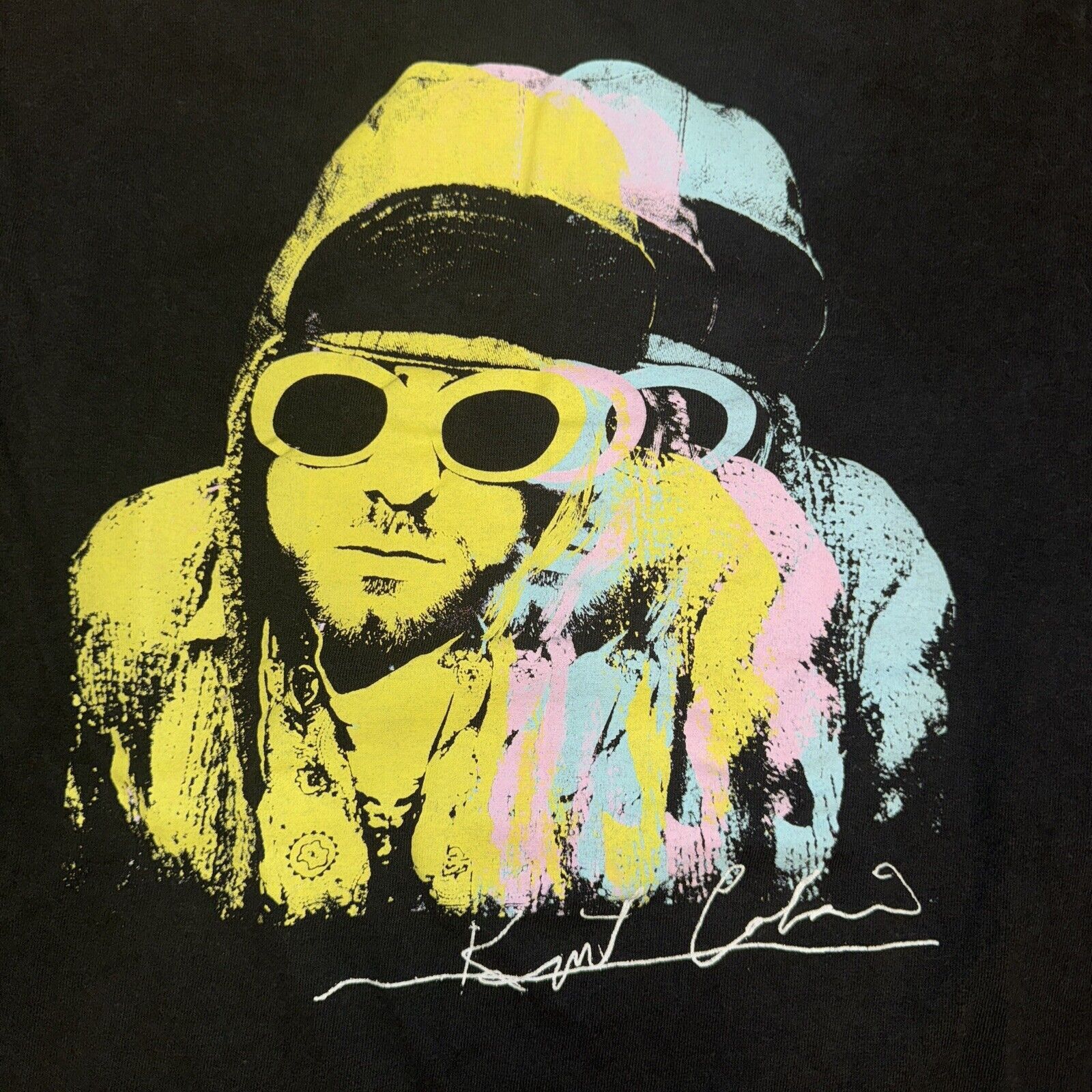 Nirvana Nirvana Kurt Cobain Art Graffiti T-Shirt Y2K Small 18x24 Size US S / EU 44-46 / 1 - 2 Thumbnail