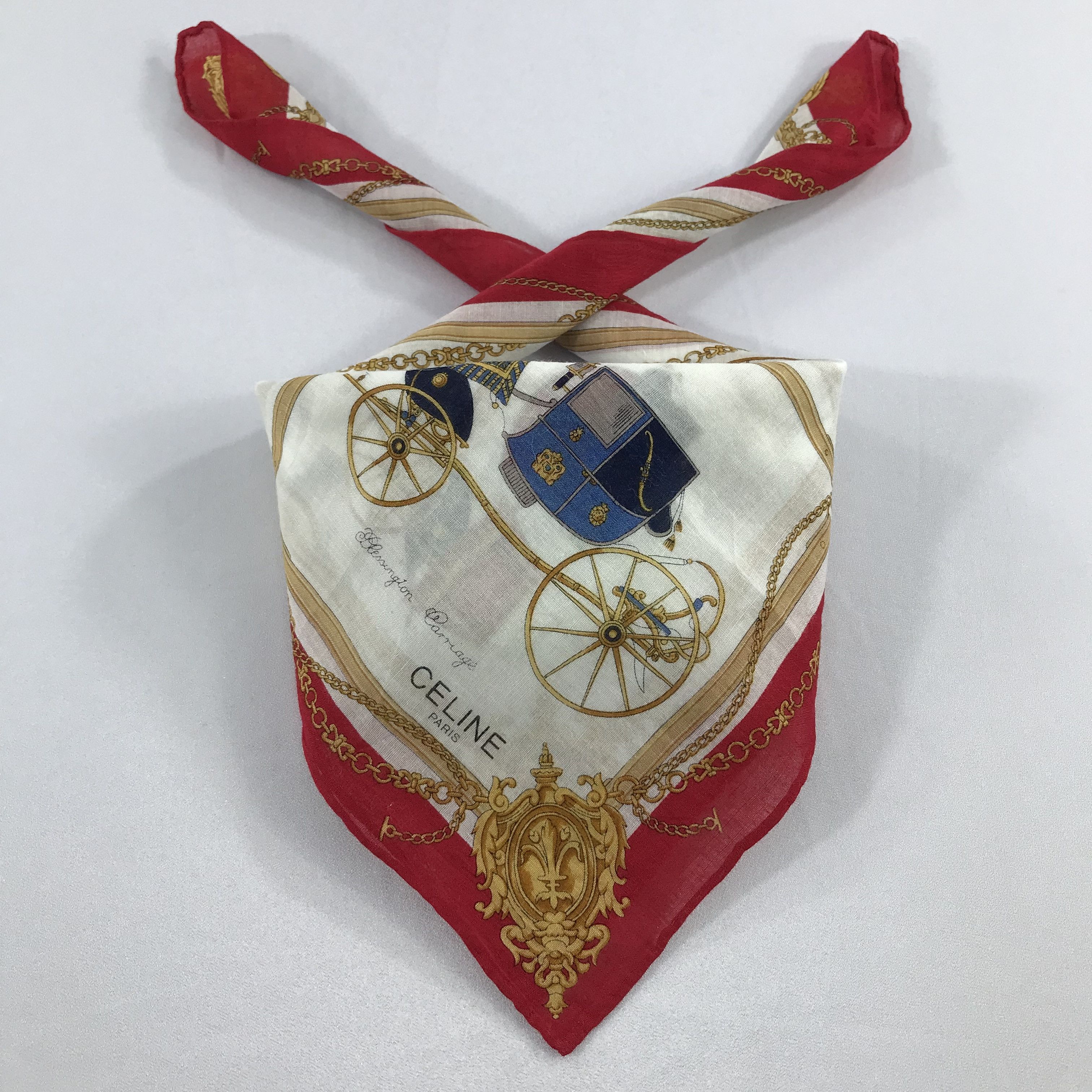 Celine × Vintage Celine Bandana / Handkerchief / Neckerchief - S1973 Size ONE SIZE - 3 Thumbnail