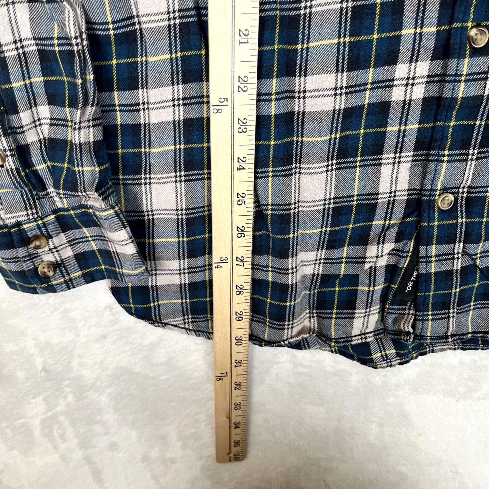 Vans Vans Shirt Mens XL Blue Plaid Classic Flannel Long Sleeve Button Front Casual Size US XL / EU 56 / 4 - 4 Thumbnail