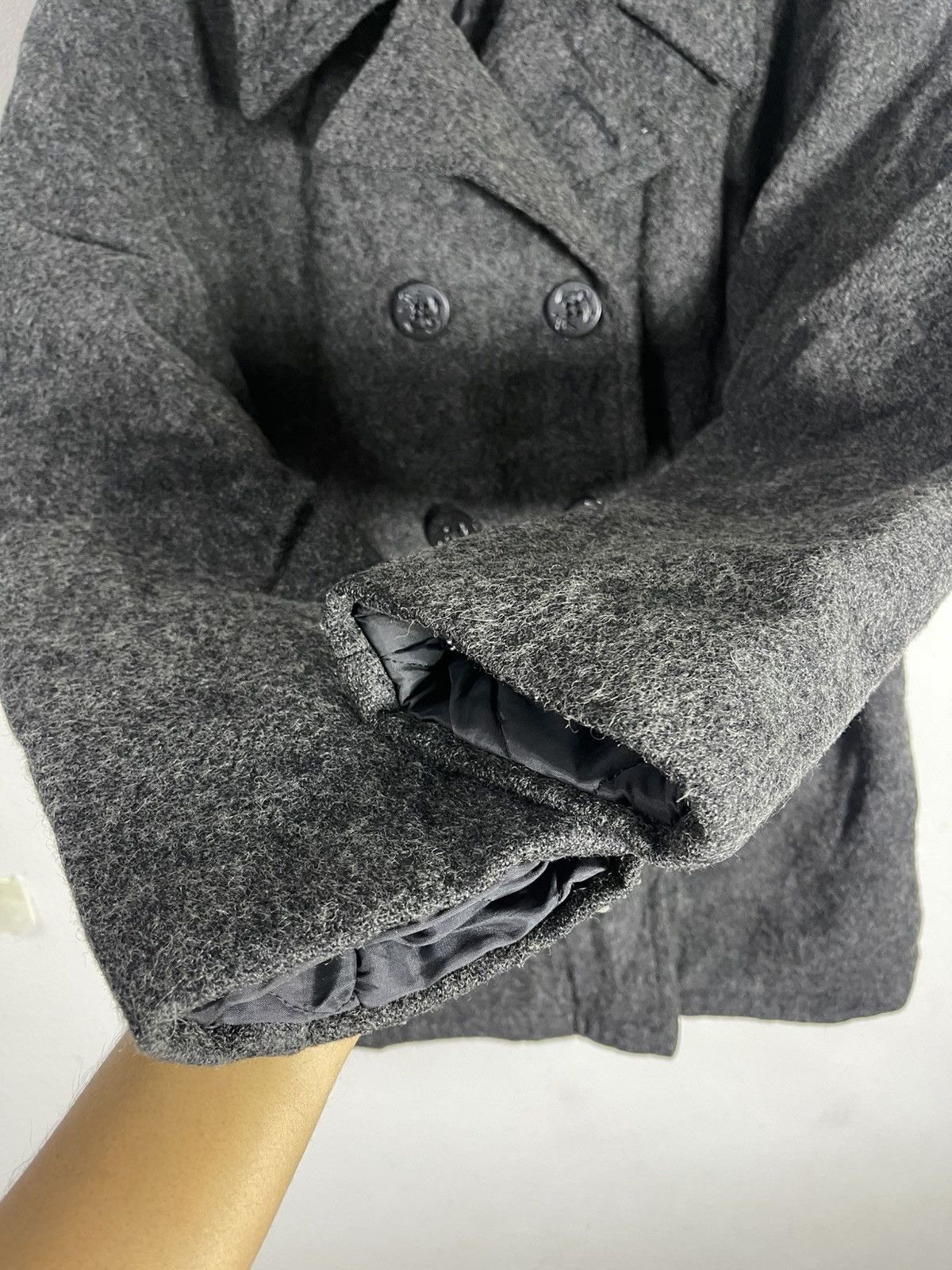 Vintage Vintage CAL CRAFT Double Breast Wool Coat Jacket Size US M / EU 48-50 / 2 - 8 Thumbnail