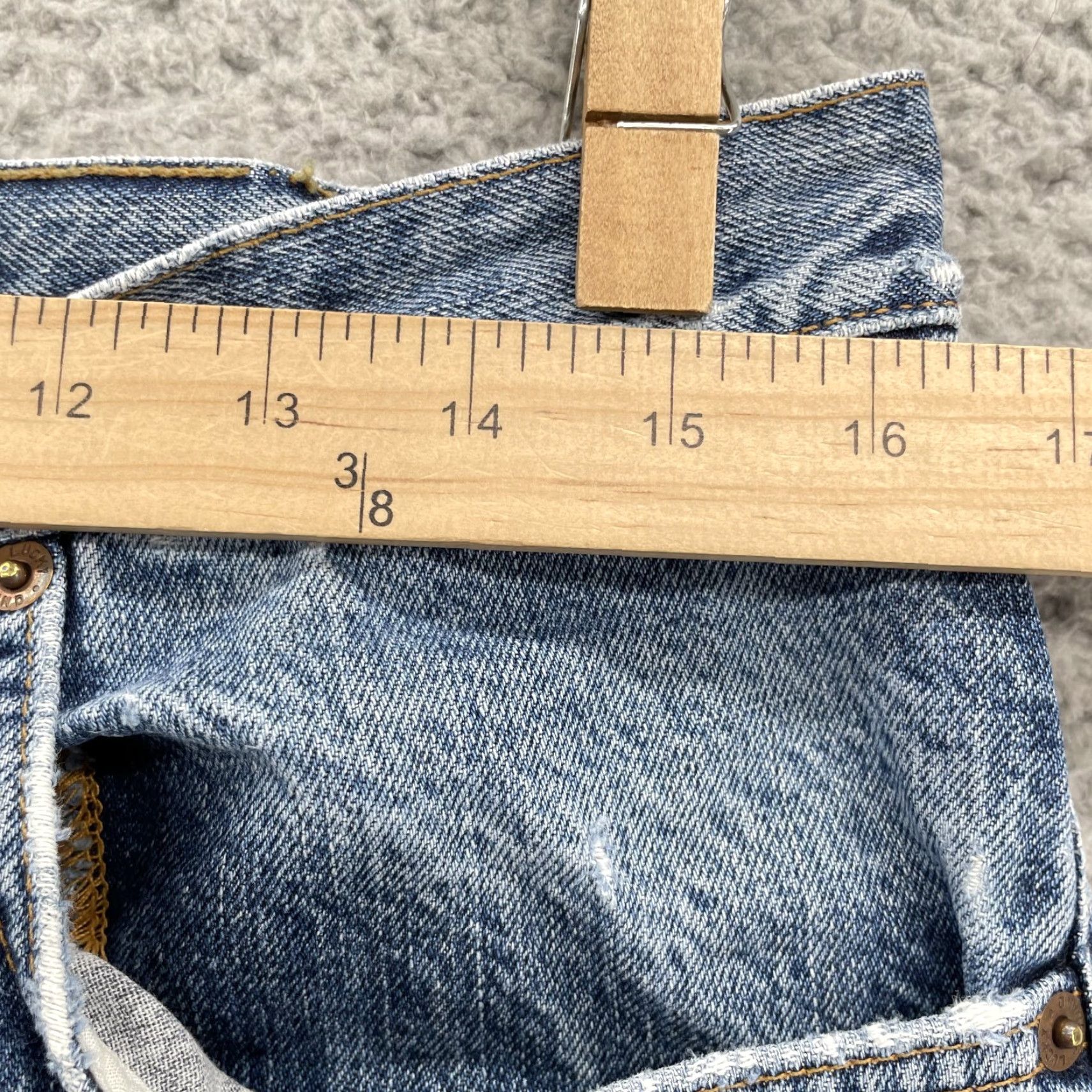Lucky Brand VINTAGE Lucky Brand Jeans 32x31 Dungaree Slim USA Denim 90's Streetwear Jeans Mens Blue Slim 32 in 5-Pocket Design USA Cowboy Western Workwear Size US 33 - 2 Thumbnail