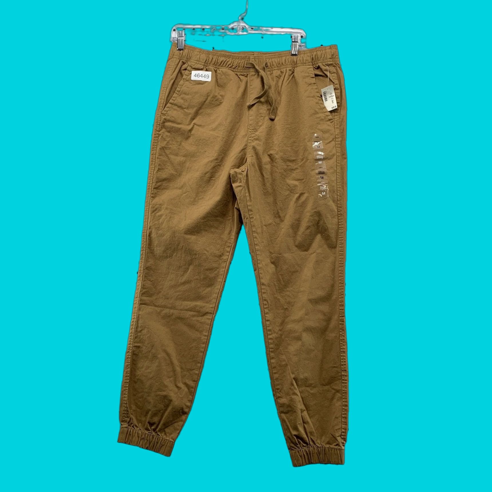 Vintage Aéropostale Joggers Pants Mens M 34x28 Stretch Elastic Waist Tan Brown Casual Slim Front Pocket Slit 34x28 Jogger Size US 31 - 1 Thumbnail