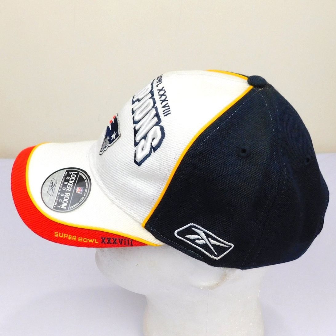 Reebok New England Patriots Super Bowl 38 Champions Hat Adjustable Size ONE SIZE - 6 Thumbnail