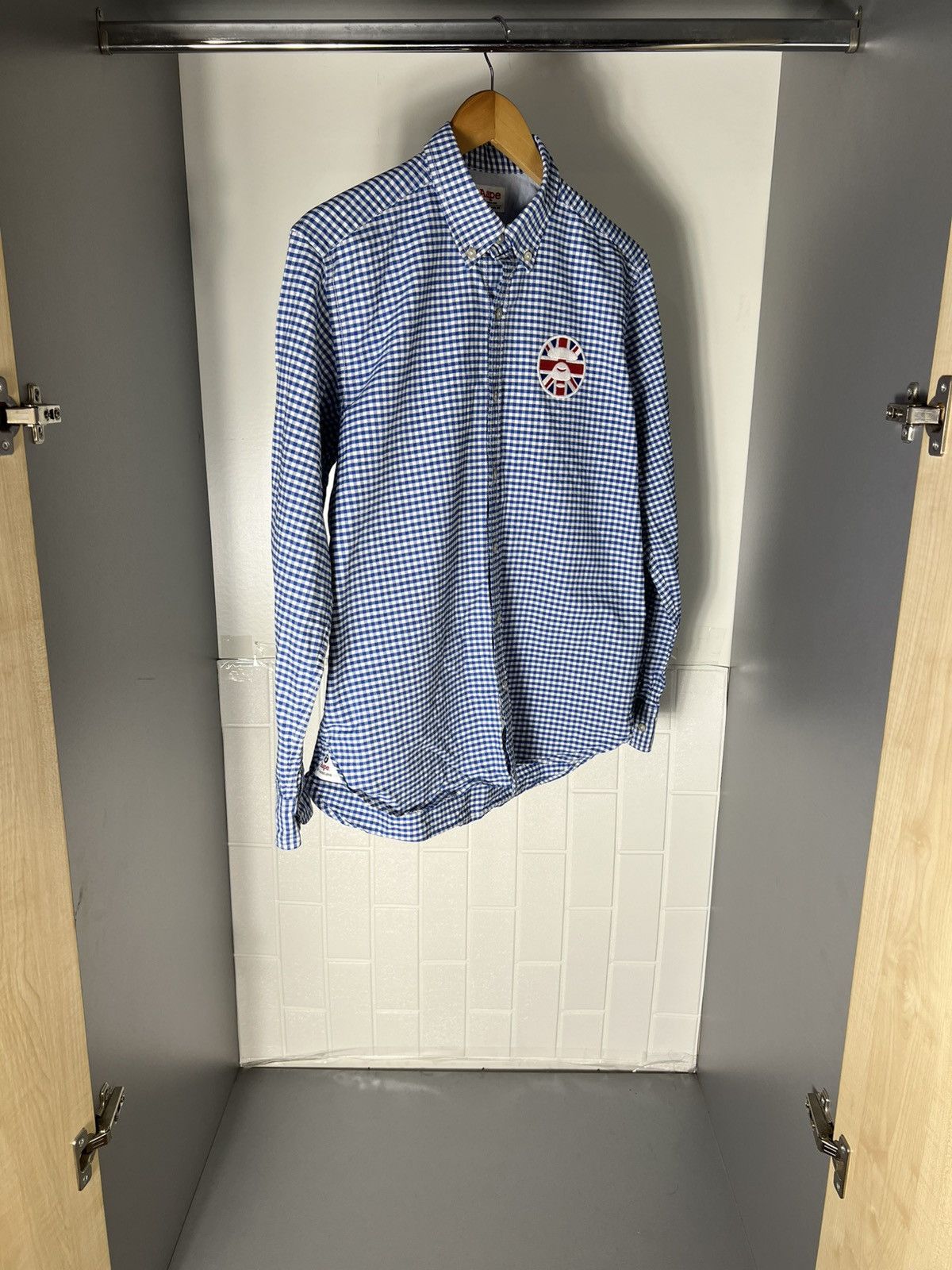 Aape BAPE AAPE BY A BATHING APE GREAT BRITAIN DESIGNER SHIRT Y2K Size US L / EU 52-54 / 3 - 4 Thumbnail