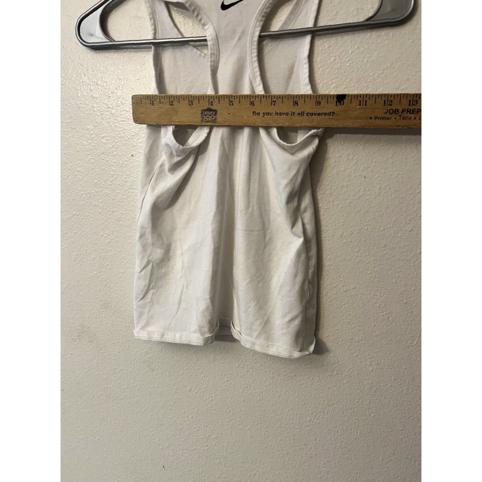 Nike Nike Dri-Fit Sleeveless Tank Top Womens White Logo Athletic Shirt S Small Size S / US 4 / IT 40 - 5 Thumbnail