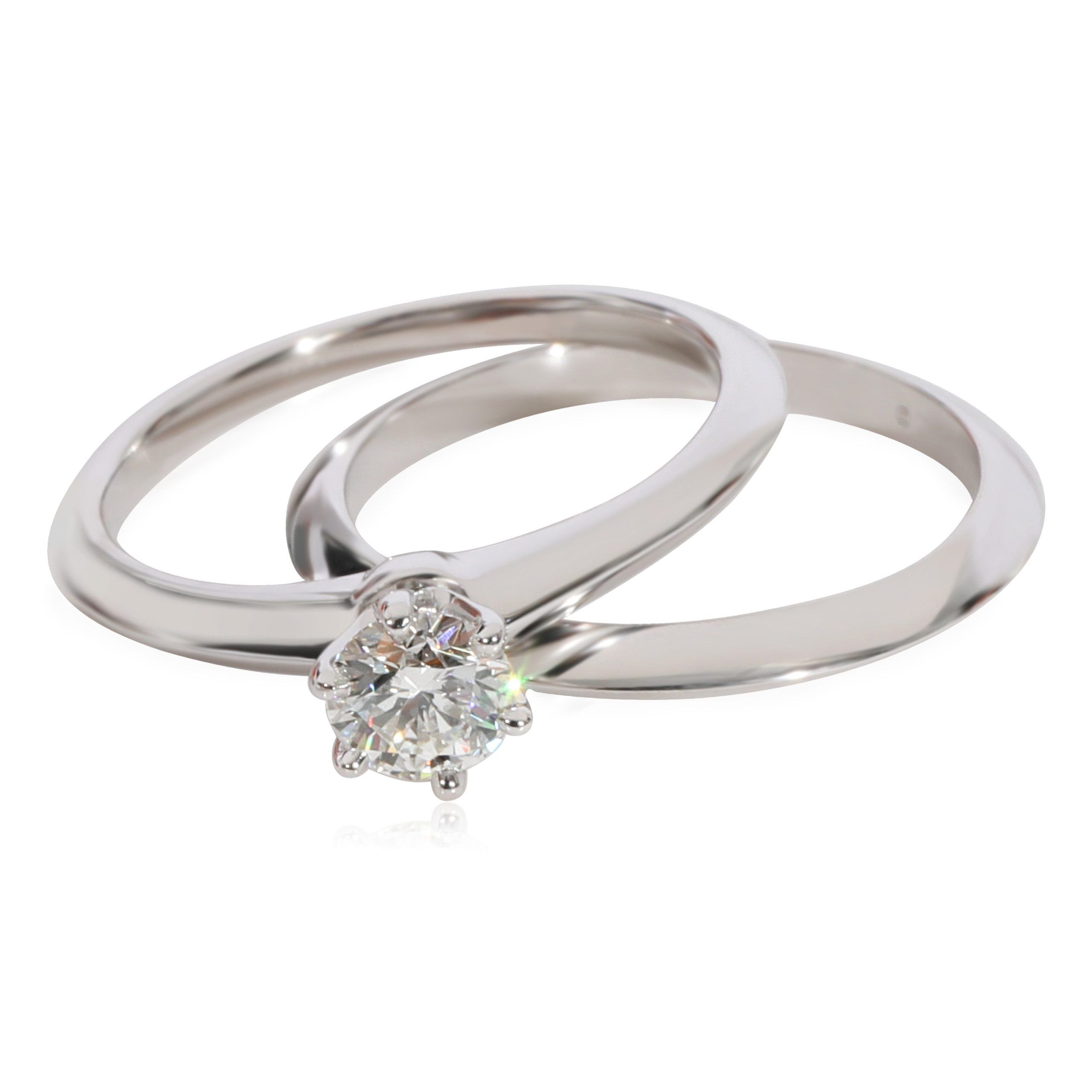 Tiffany & Co. Diamond Engagement Ring in 950 Platinum G VS1 0.34 CTW