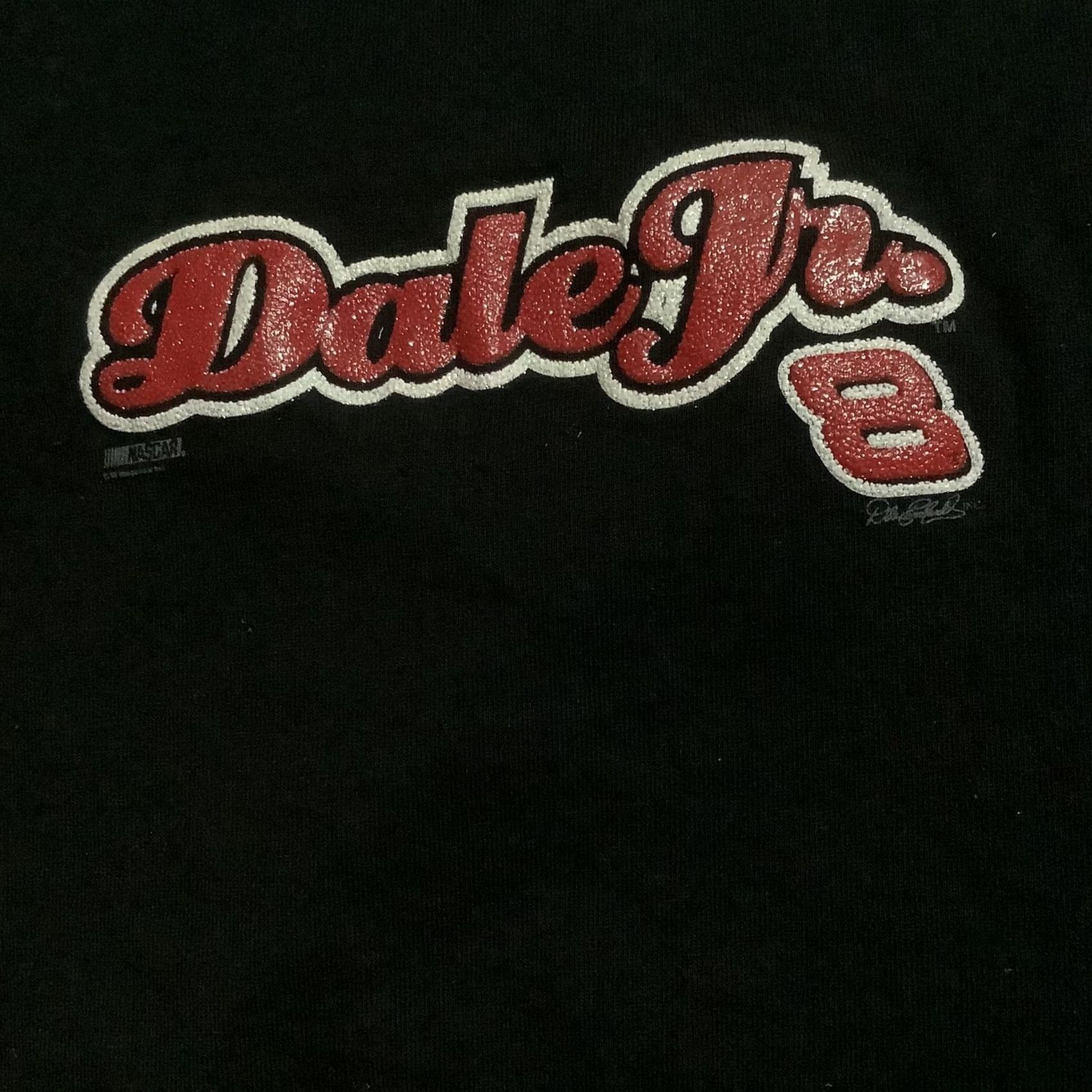 Chase Authentics VINTAGE Chase Authentics Dale Earnhardt Jr #8 NASCAR Long Sleeve T Shirt M Crewneck Dolman Glitter Logo Black Womens Size M / US 6-8 / IT 42-44 - 2 Thumbnail