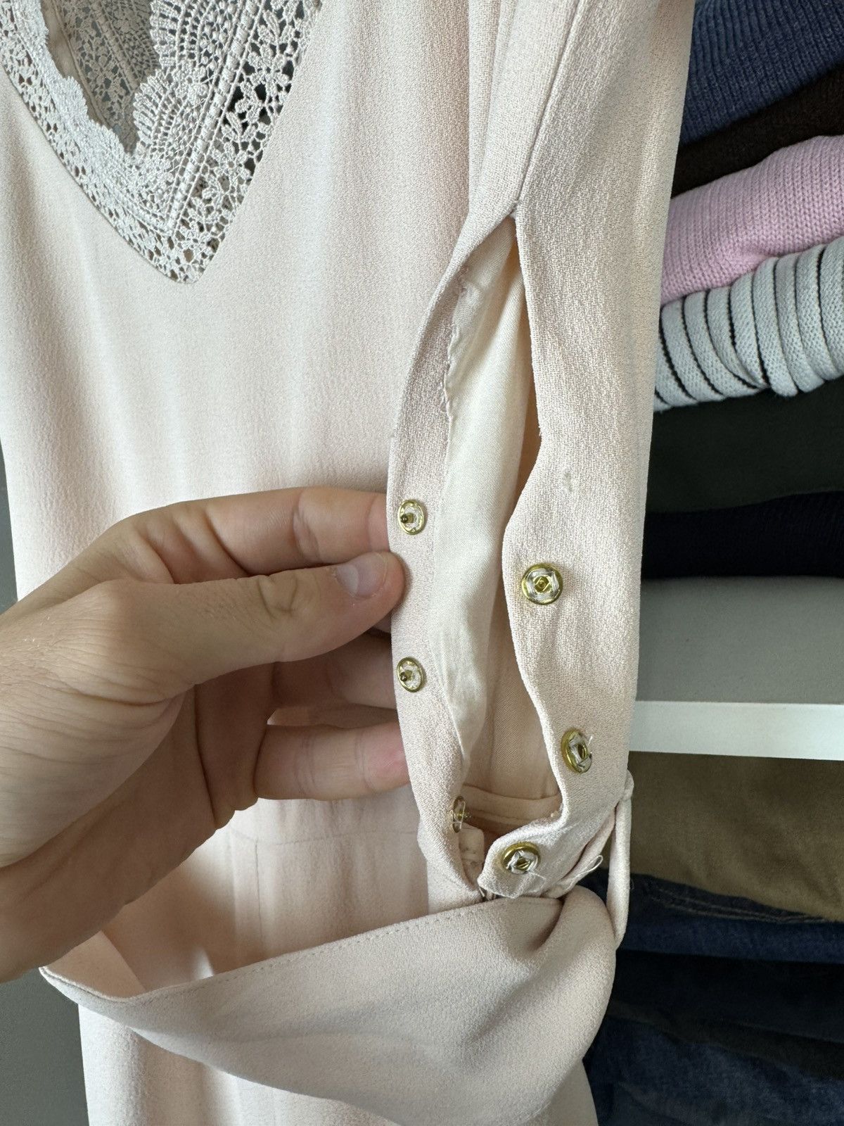 Sezane Sezane Combinaison Louis Jumpsuit Nude Size 34 Size 25" / US 0 / IT 36 - 15 Thumbnail
