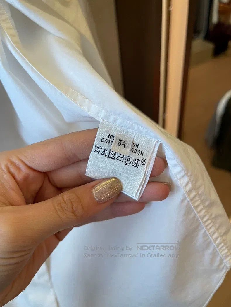 Hermes Hermes White long-sleeve shirt Size XXS / US 00 / IT 34 - 3 Thumbnail