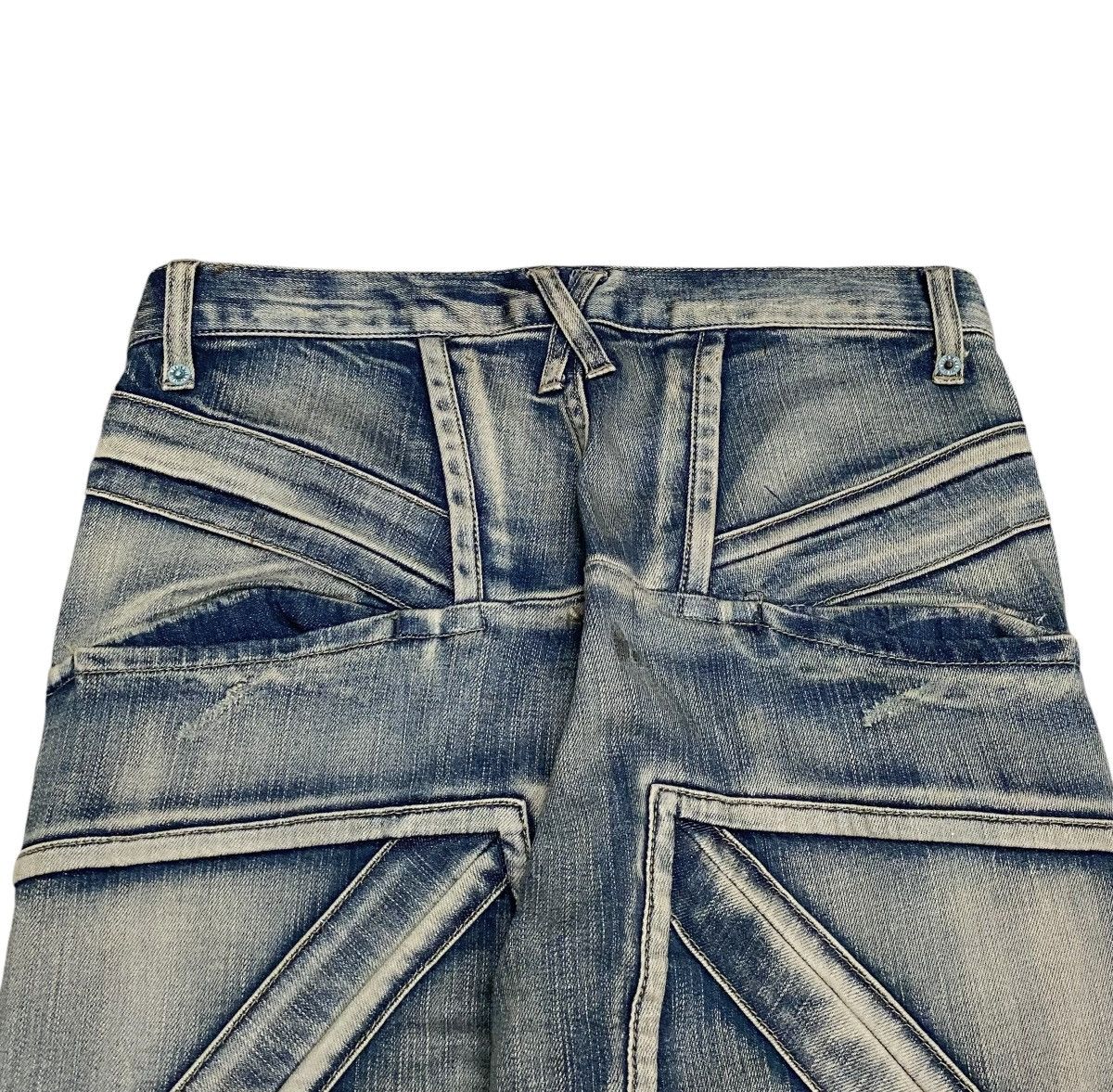 If Six Was Nine × PPFM Rare Design Vintage Japanese Brand PPFM UK Flags Jeans 1990s Size US 31 - 3 Thumbnail