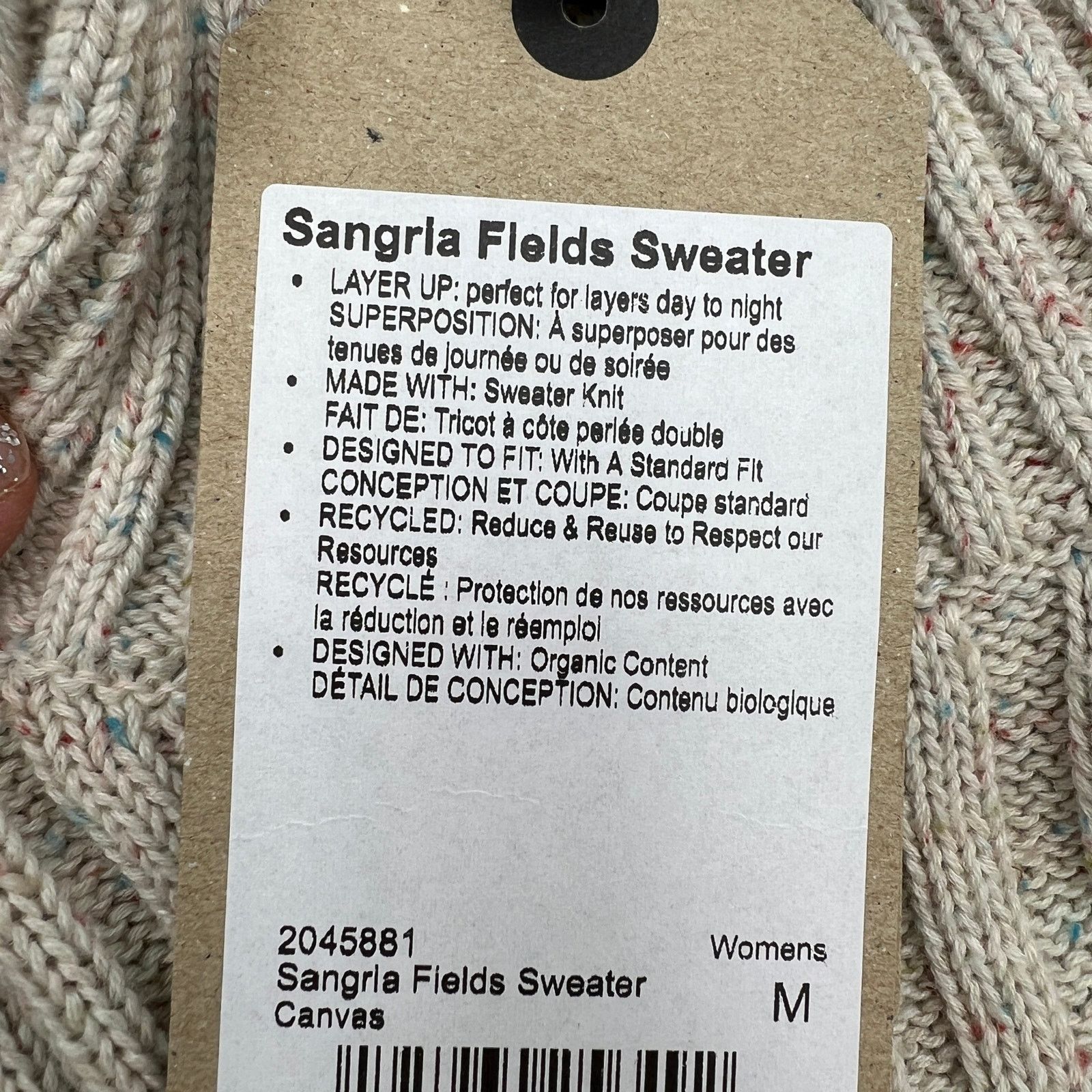 Prana Prana Sangria Fields Sweater Organic Cotton Knit Pullover Size M / US 6-8 / IT 42-44 - 5 Thumbnail