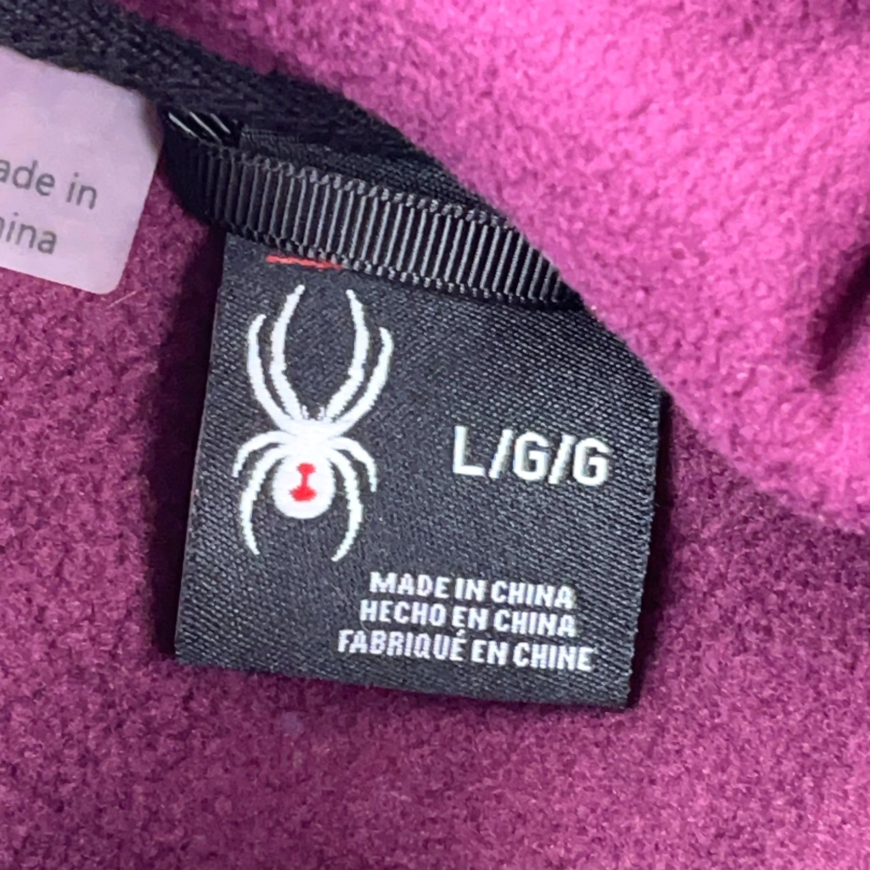 Spyder Spyder Jacket Women L Purple Full Zip Thermal Waffle Knit Hooded Ladies Size L / US 10 / IT 46 - 3 Thumbnail