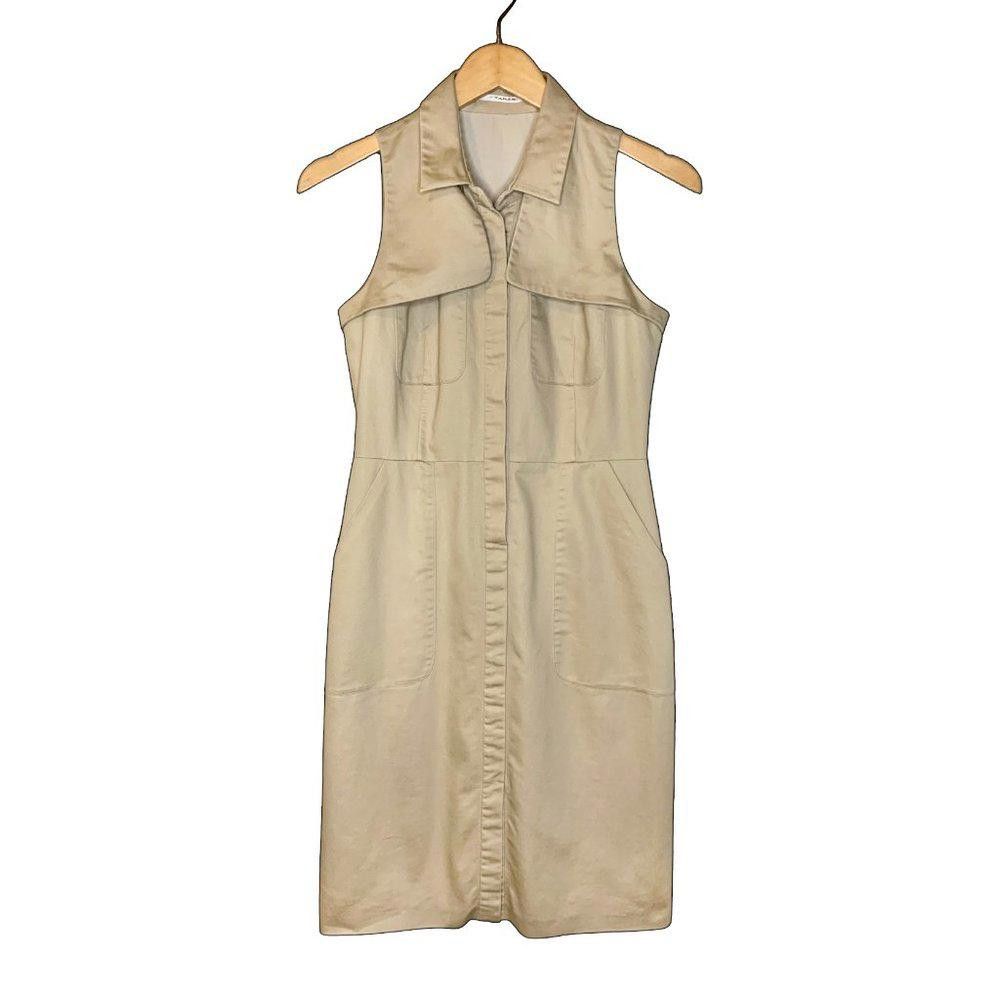 Elie Tahari Tahari Women's Elegant Beige Sleeveless Casual Dress Size M / US 6-8 / IT 42-44 - 1 Thumbnail
