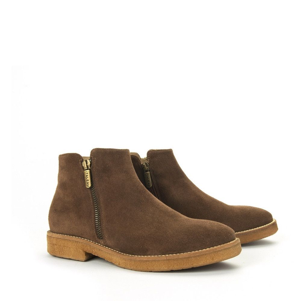 Other ITALEAU Foliana Waterproof Suede Boots Nut Brown Size EU/38 Size US 7.5 / IT 37.5 - 2 Thumbnail