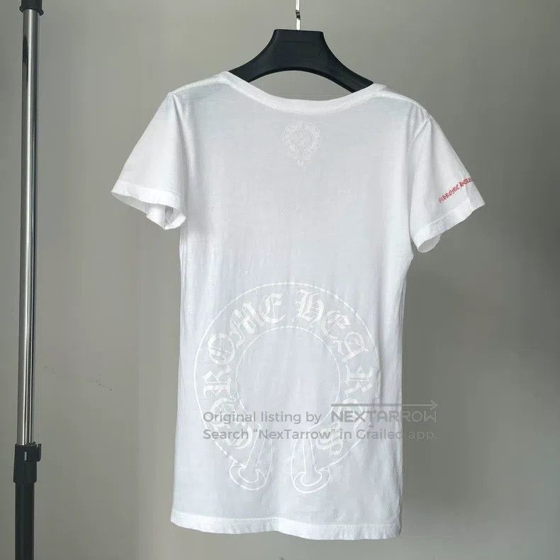 Chrome Hearts CHROME HEARTS Size XS V-neck short sleeve with dark horsesh Size US XS / EU 42 / 0 - 2 Thumbnail