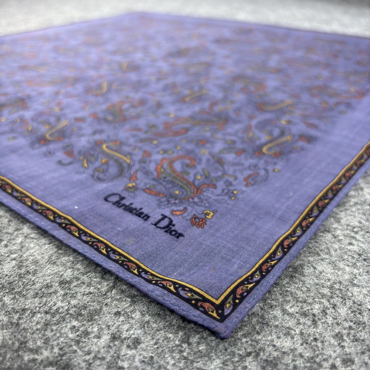 Christian Dior Monsieur × Vintage Handkerchief # E047 # Bandana # Neckerchief Size ONE SIZE - 5 Thumbnail