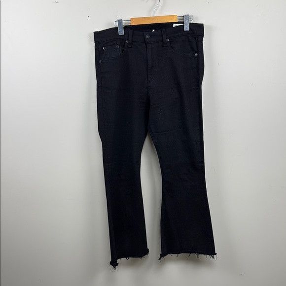 Rag & Bone RAG & BONE cropped flare black 32 black coal Euc Size 31" - 4 Thumbnail