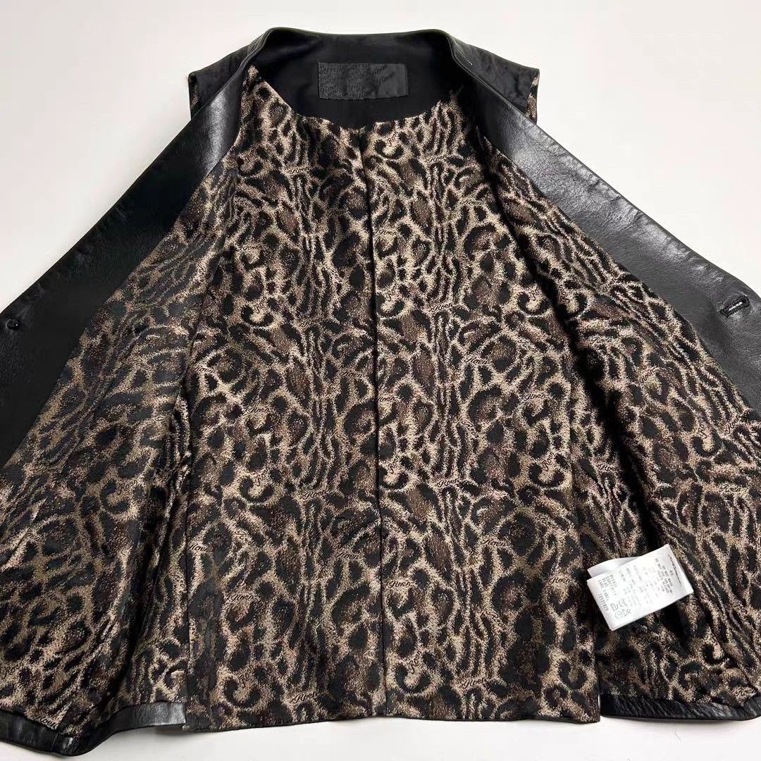 Roen Roen Cow Leather Crystal Skull Vest K11 Size US S / EU 44-46 / 1 - 2 Thumbnail