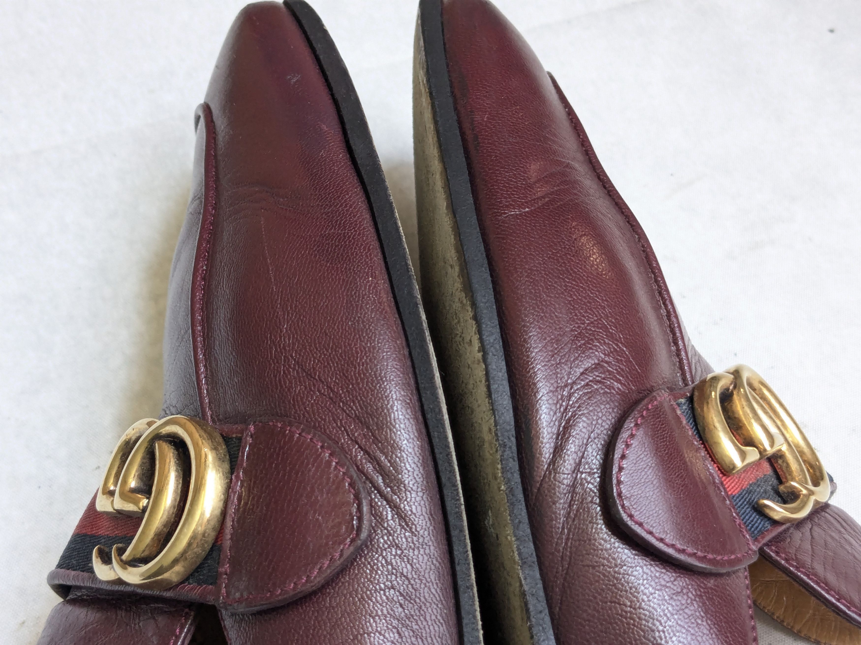 Gucci Gucci Princetown Loafers Burgundy Leather 10.5 GG Size US 10.5 / EU 43-44 - 10 Thumbnail