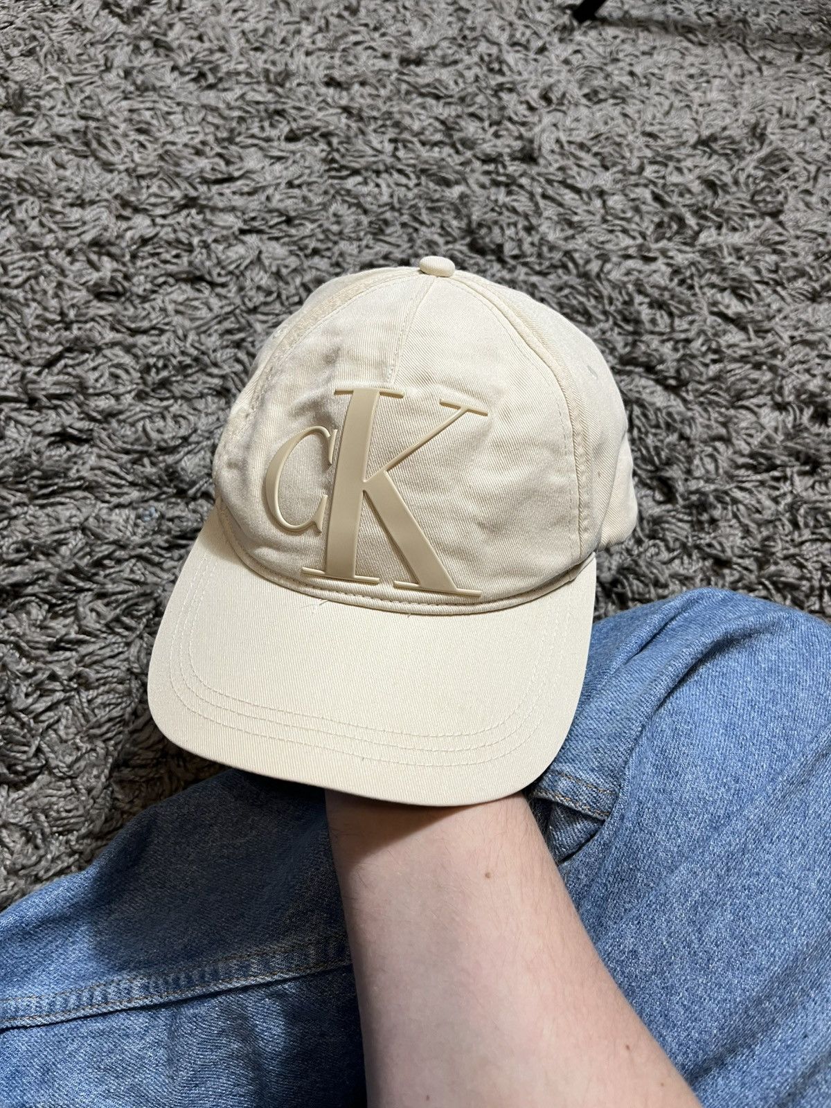 Calvin Klein × Vintage CK CALVIN KLEIN BEIGE COTTON ONE SIZE CAP Size ONE SIZE - 1 Thumbnail