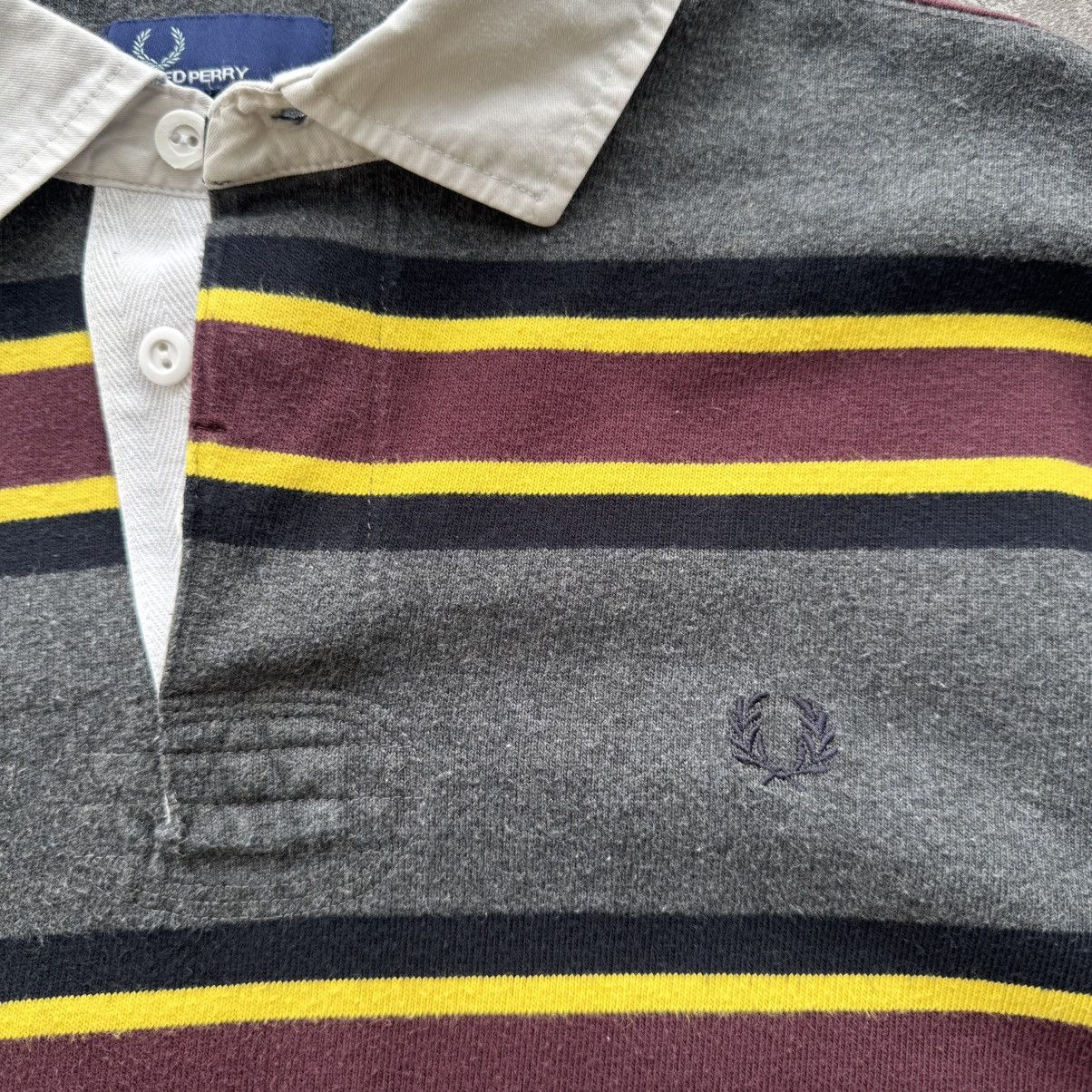 Fred Perry Fred Perry Vintage Stripped Rugby Long Sleeve T-Shirt Size US L / EU 52-54 / 3 - 10 Thumbnail