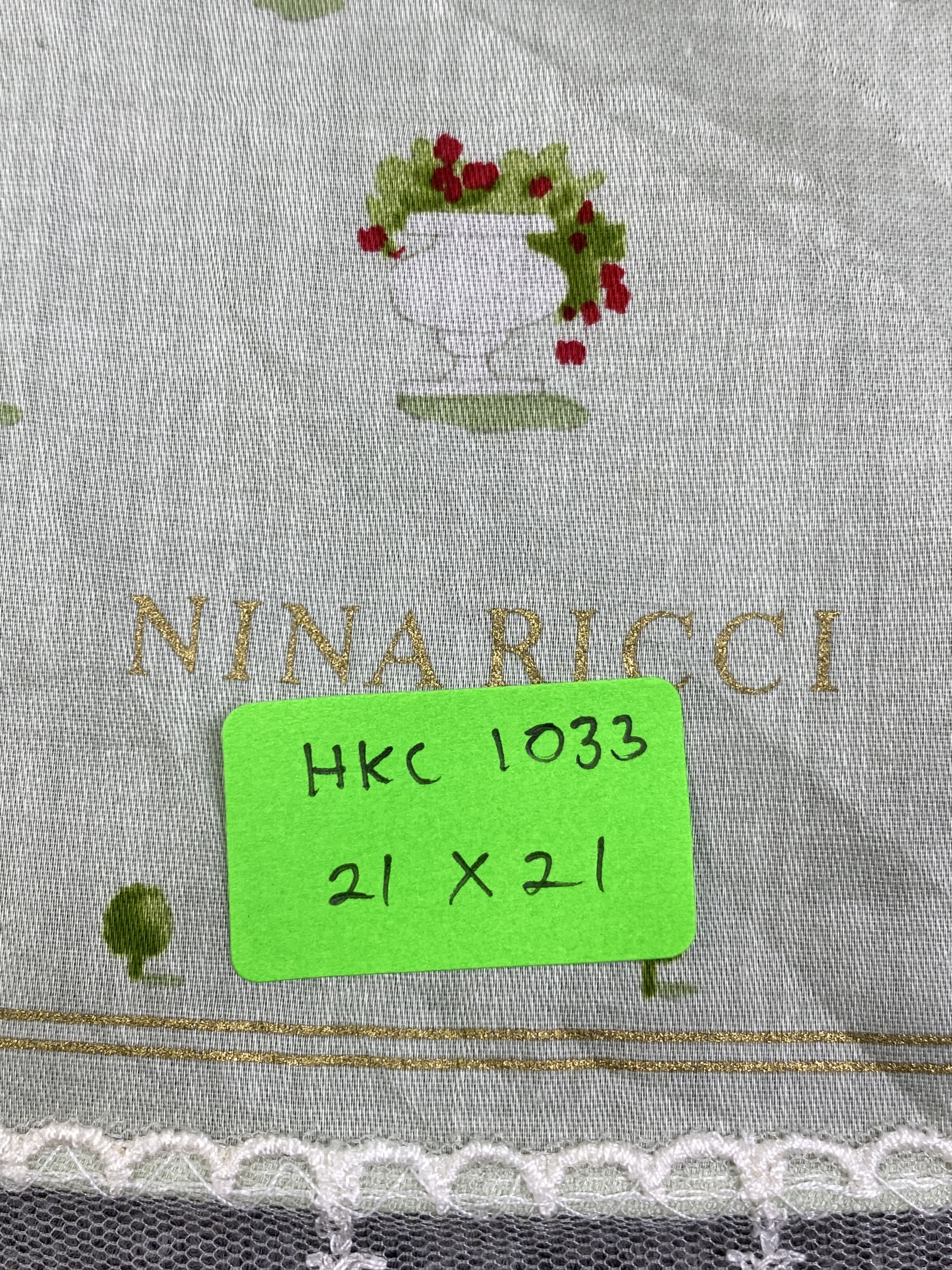 Other Vintage Nina Ricci Handkerchief / Neckerchief HKC1033 Size ONE SIZE - 7 Thumbnail
