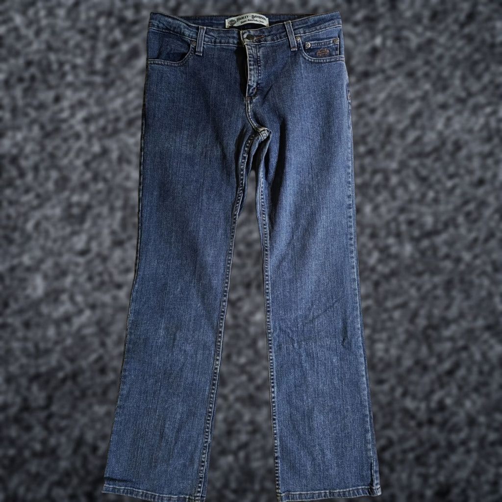 Harley Davidson Harley Davidson Jeans Bootcut Denim Med Wash Womens Size 10 Reg RN103819 Size 32" / US 10 / IT 46 - 1 Thumbnail