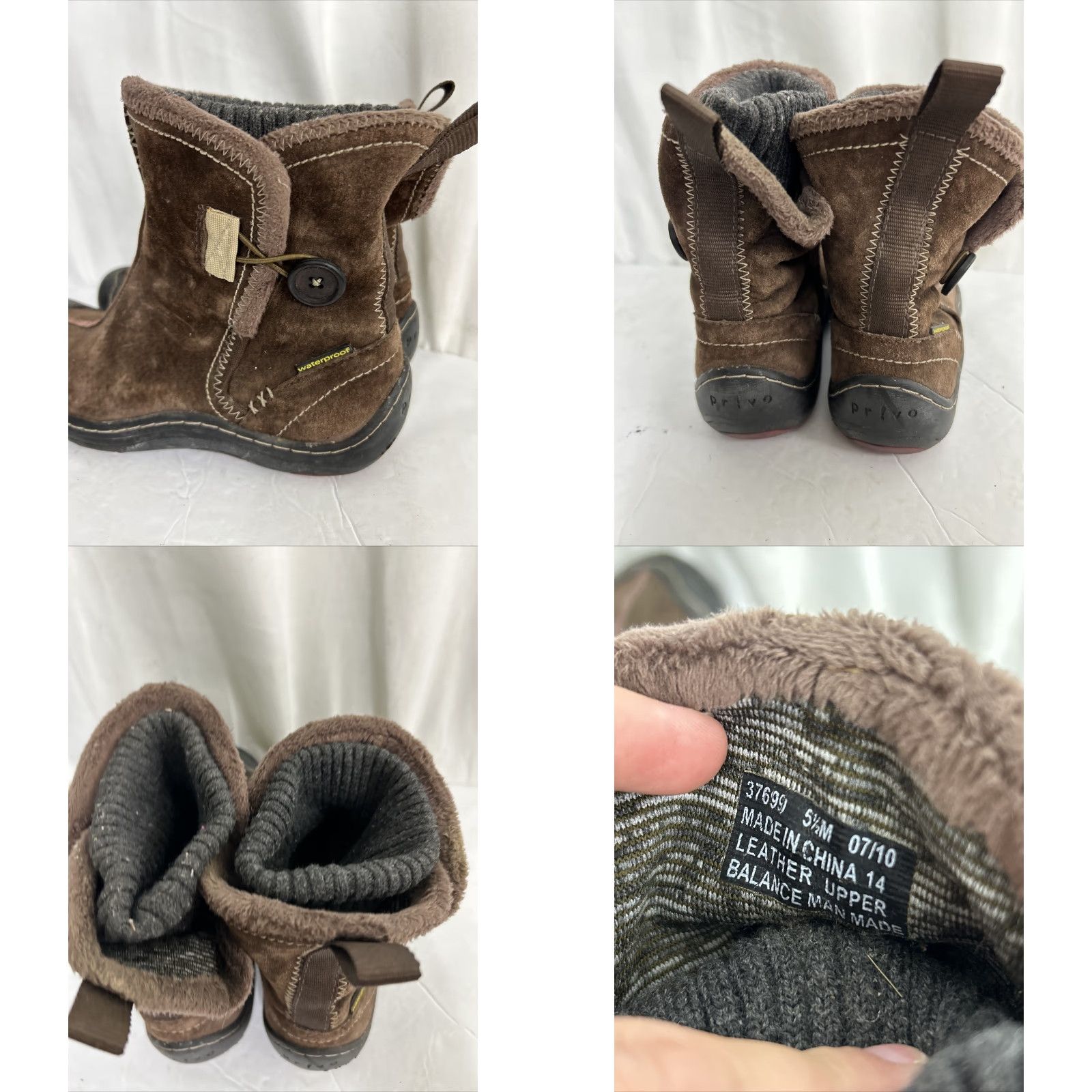 Clarks Privo by Clarks Boots Womens 5.5M Winter Ankle Button Leather Brown 37699 Size US 6 / IT 36 - 8 Thumbnail
