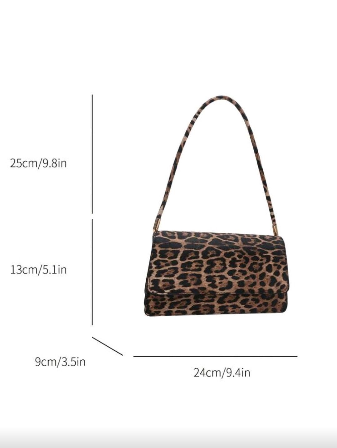 The Unbranded Brand Fashionable Solid Color Retro Minimalist Shoulder Bag Size ONE SIZE - 2 Thumbnail