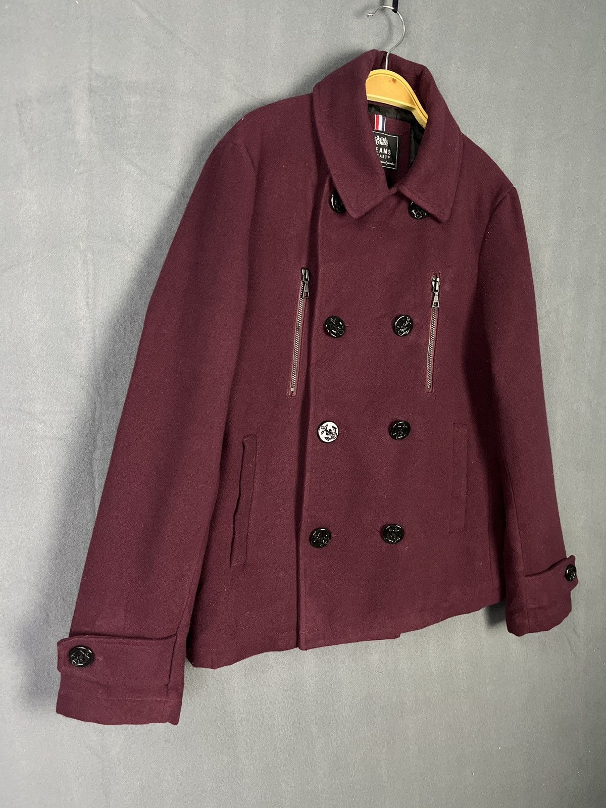 Beams Plus × Japanese Brand × Vintage Beams Heart Double Breasted Wool Cropped Jacket Size S / US 4 / IT 40 - 7 Thumbnail