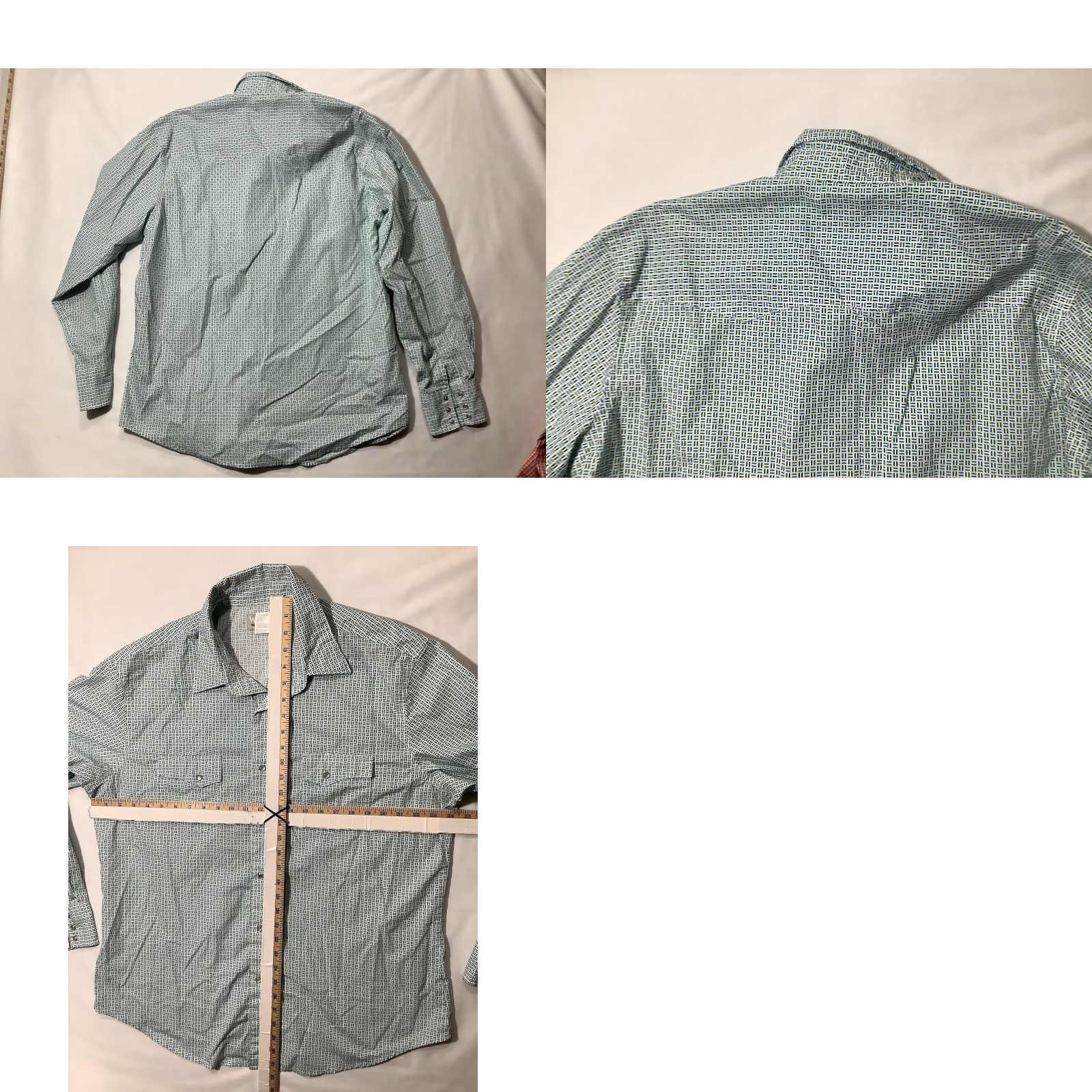 Wrangler Wrangler Shirt Western Multicolor XL Long Sleeve Button-Up Mens Size XL Long Sleeve Pearl Snap Geometric Pattern Size US XL / EU 56 / 4 - 8 Thumbnail