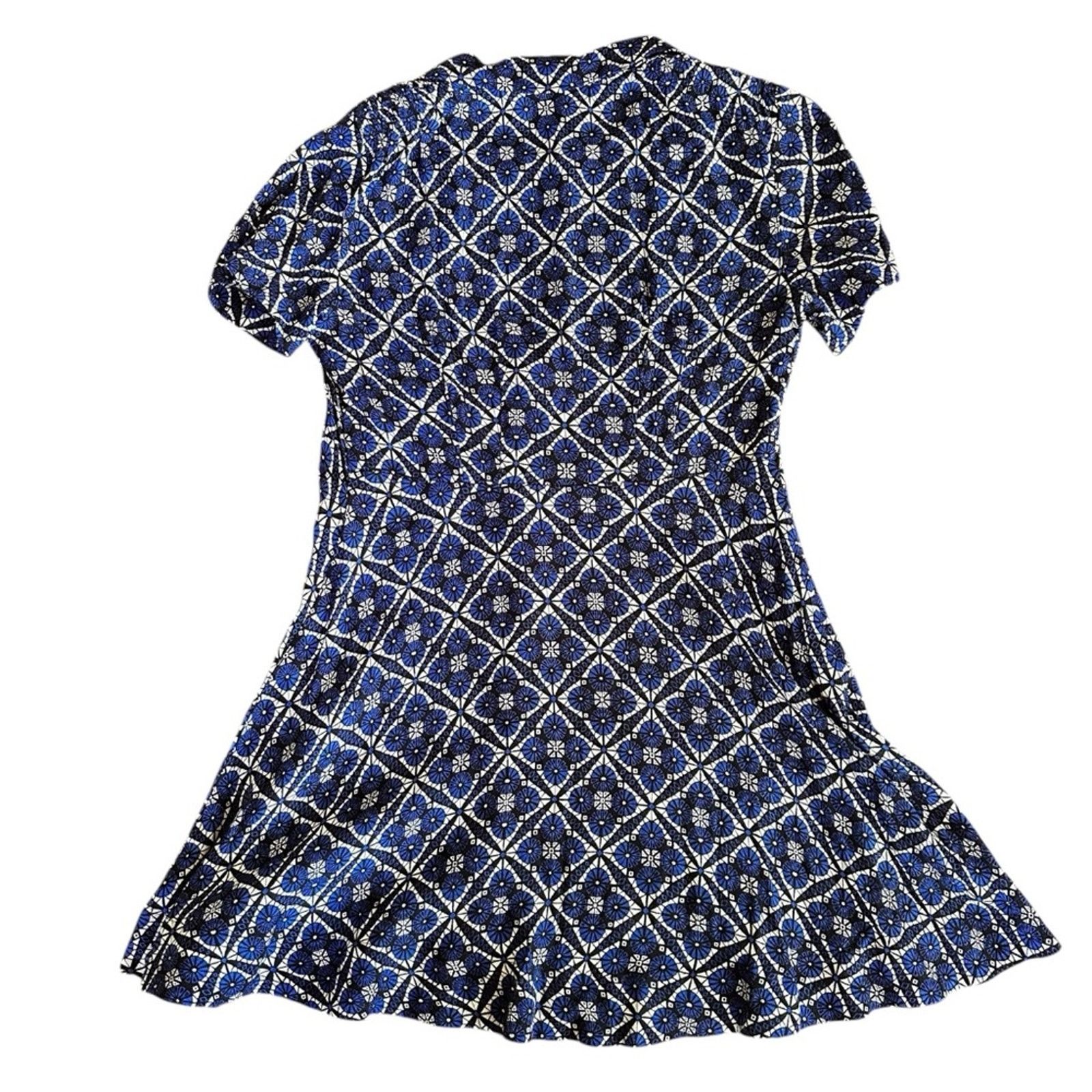 Free People Free People Melody Mosaic Mini Dress – Blue/Black – Size 2 Size XS / US 0-2 / IT 36-38 - 6 Thumbnail