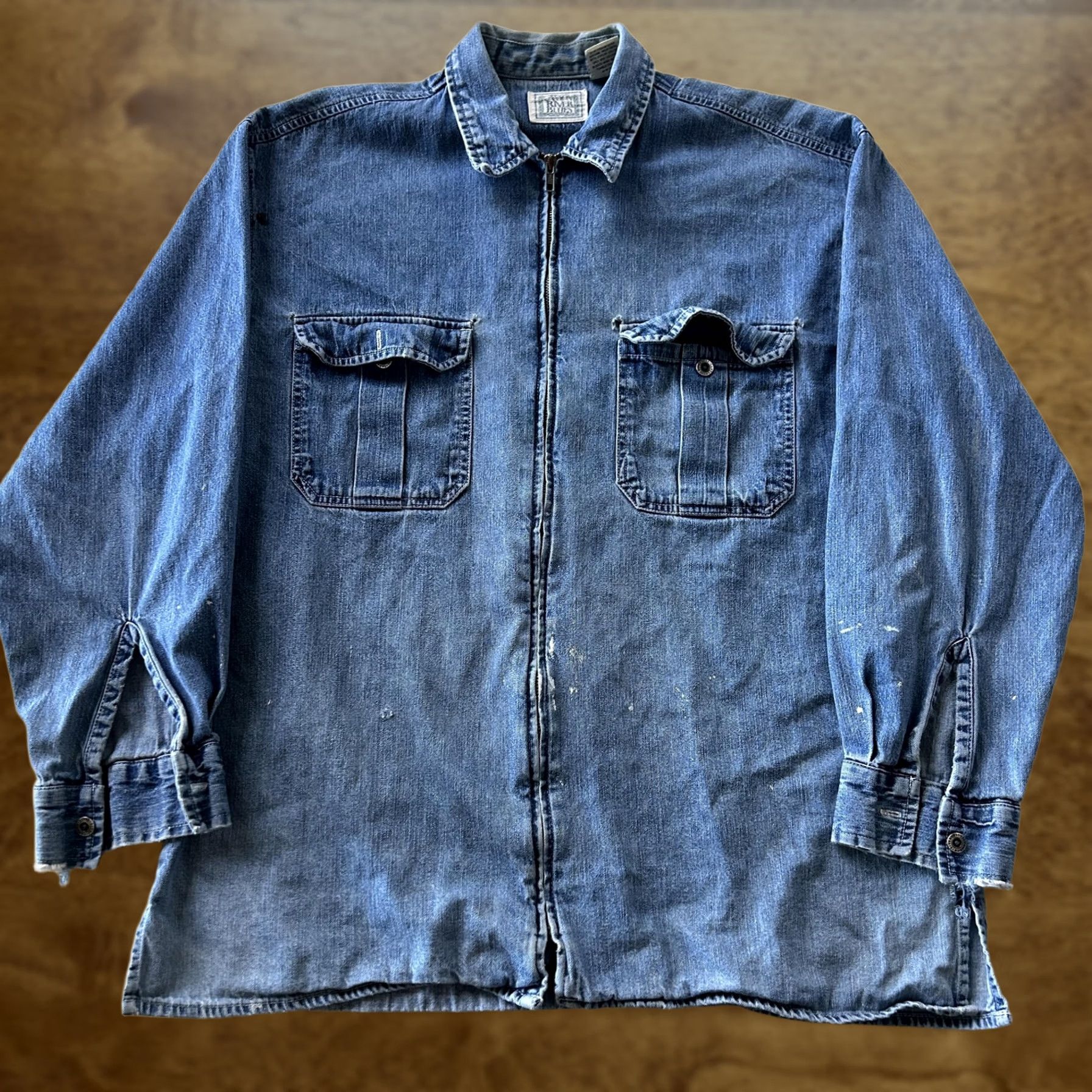 Vintage VINTAGE Canyon River Blues Shirt Mens Large Denim Long Sleeve Button Up Workwear Size US L / EU 52-54 / 3 - 1 Thumbnail