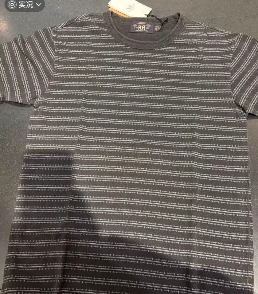 RRL Ralph Lauren RRL Double RL 2025 New Washed Black Striped S Tee (worn once) Size US S / EU 44-46 / 1 - 1 Thumbnail