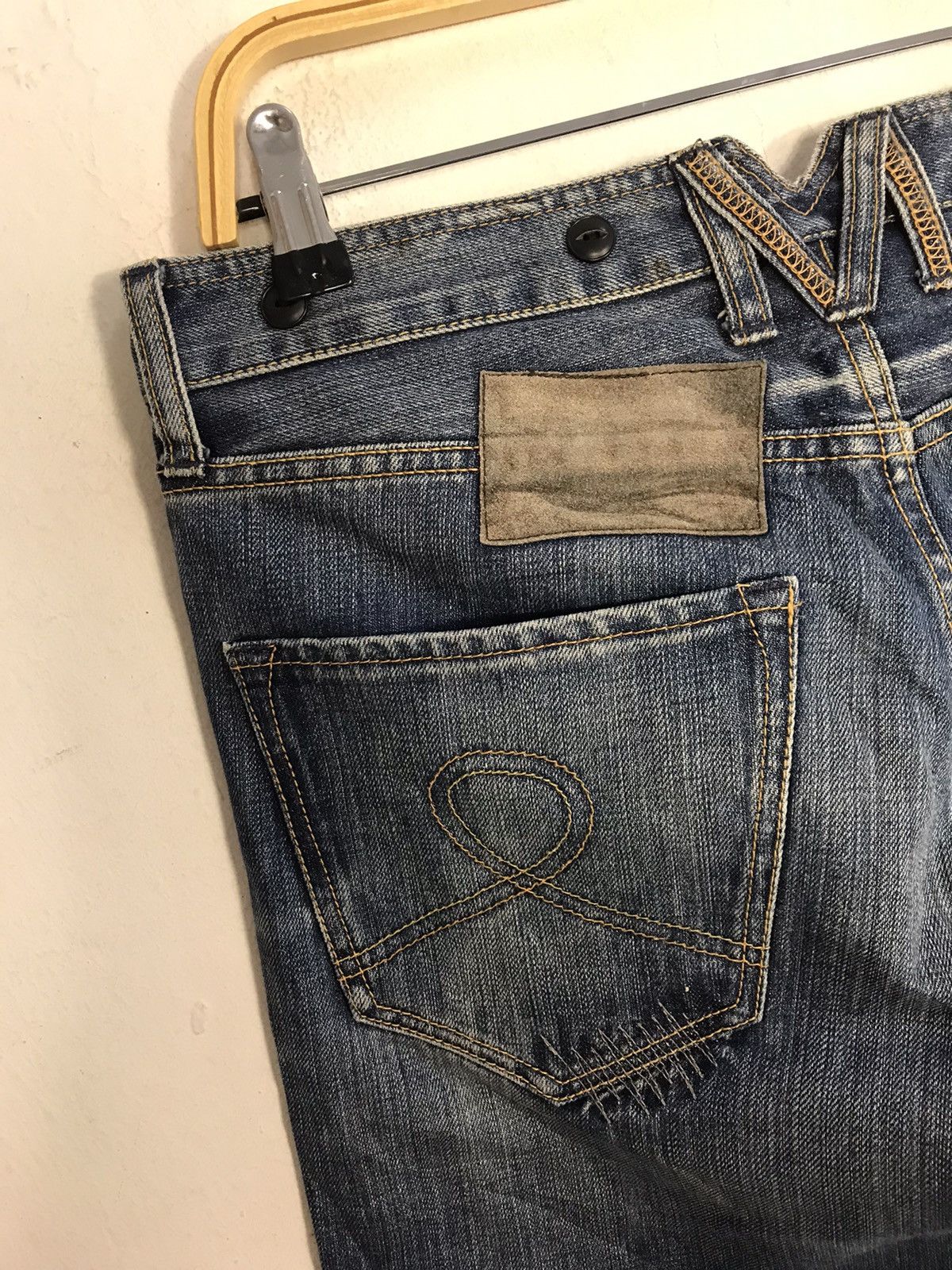 Takeo Kikuchi Takeo Kikuchi Japanese Brand Distressed Patchworks Denim Size US 32 / EU 48 - 7 Thumbnail