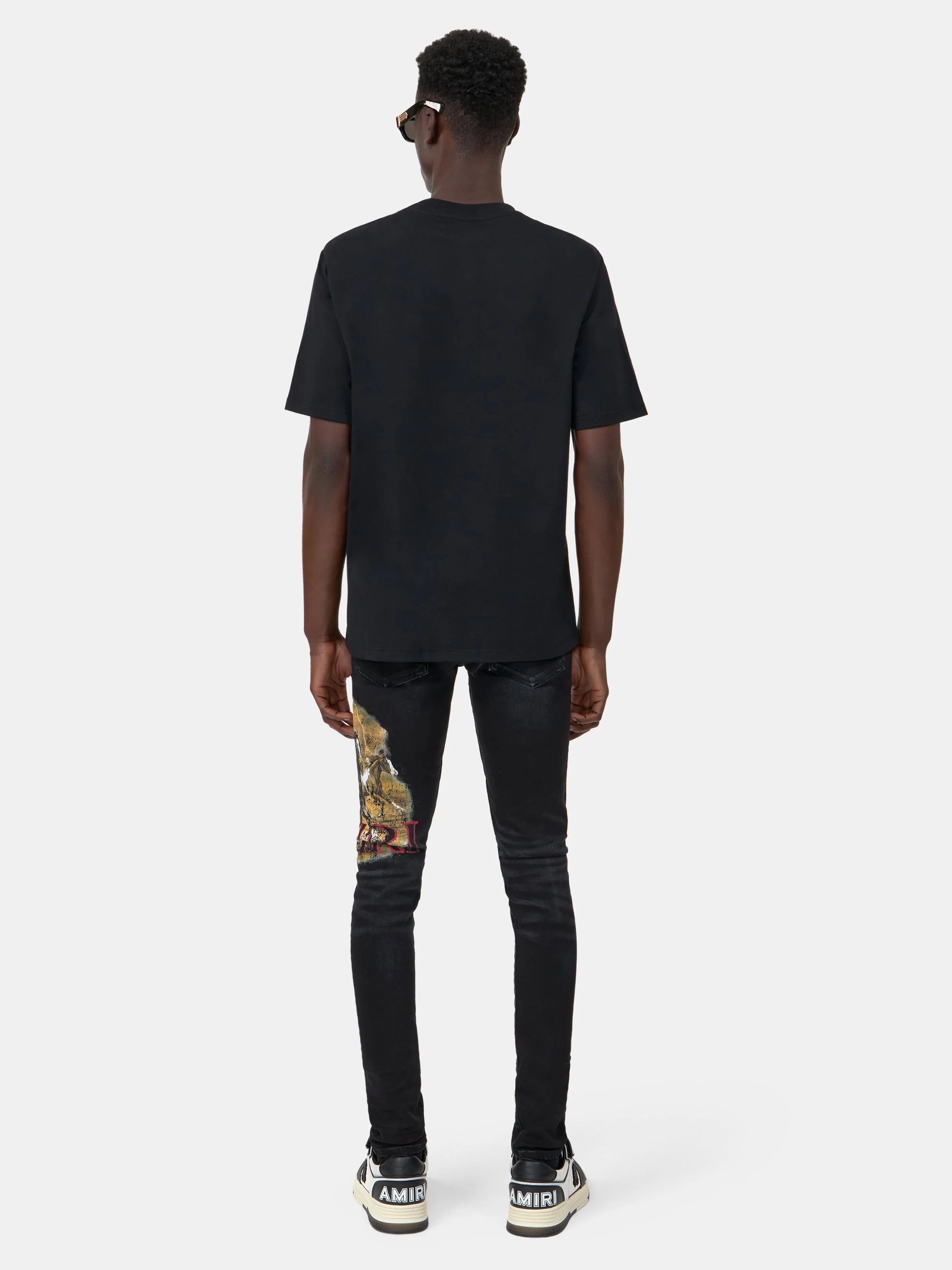 Amiri os11x0326 Script T-Shirt in Black Size US XL / EU 56 / 4 - 4 Thumbnail
