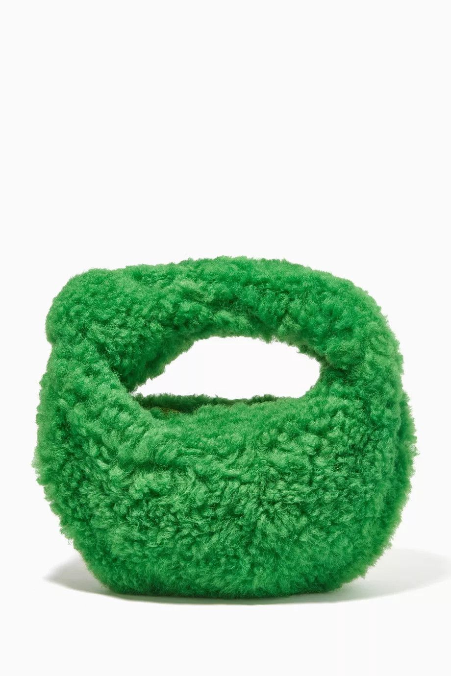 Bottega Veneta o1loc1c0824 Size: OS / Mini Jodie Shearling Bag in Green Size ONE SIZE - 1 Thumbnail