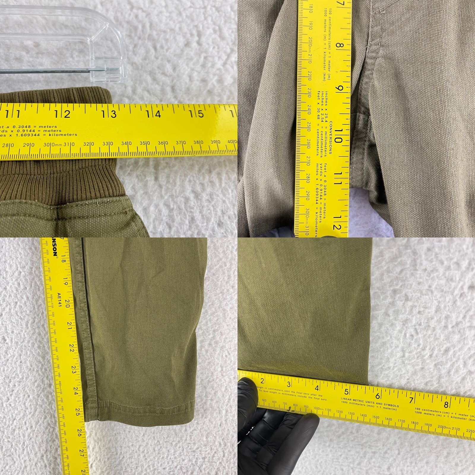 Vintage Aether Pants Mens Small Green Drawstring Straight Leg Casual Size US 29 - 8 Thumbnail