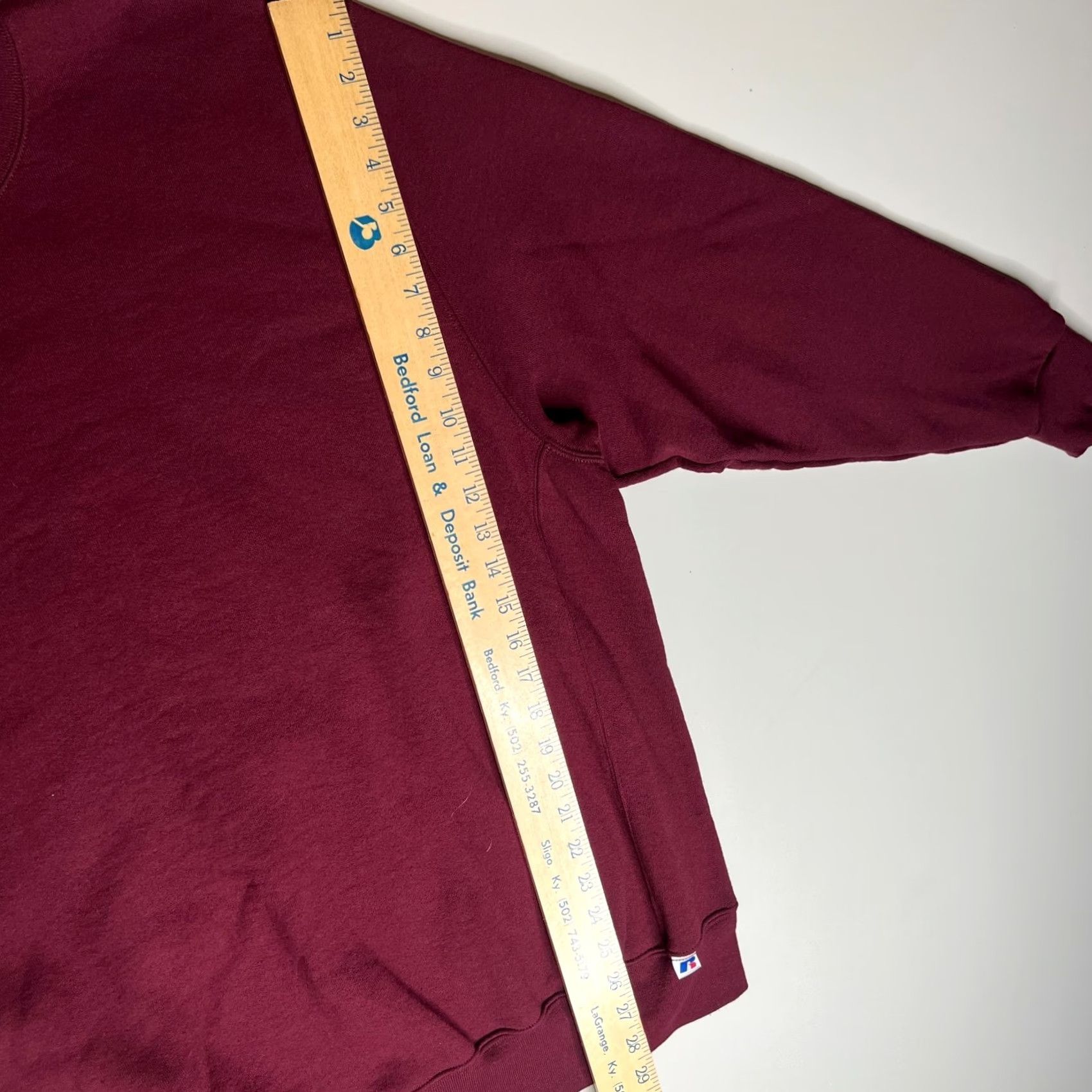 Russell Athletic VINTAGE Russell Athletic Sweatshirt Pullover Crewneck 2XL Red Wine 90s Mens Regular Cotton Fleece Maroon Size US XXL / EU 58 / 5 - 2 Thumbnail