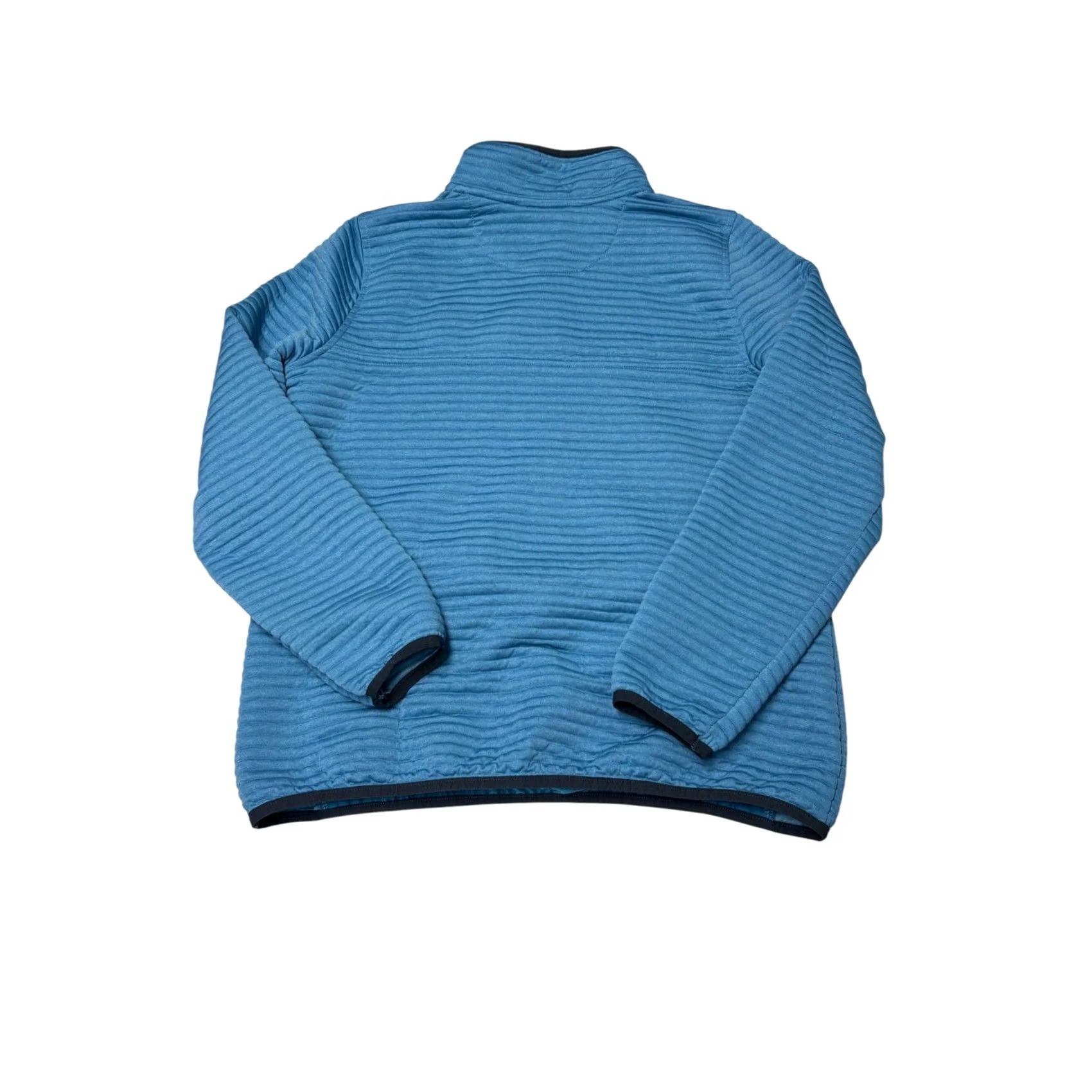 Vintage LL Bean Airlight Knit Pullover Mock Neck Snap Blue Womens Medium 506463 READ Size M / US 6-8 / IT 42-44 - 5 Thumbnail