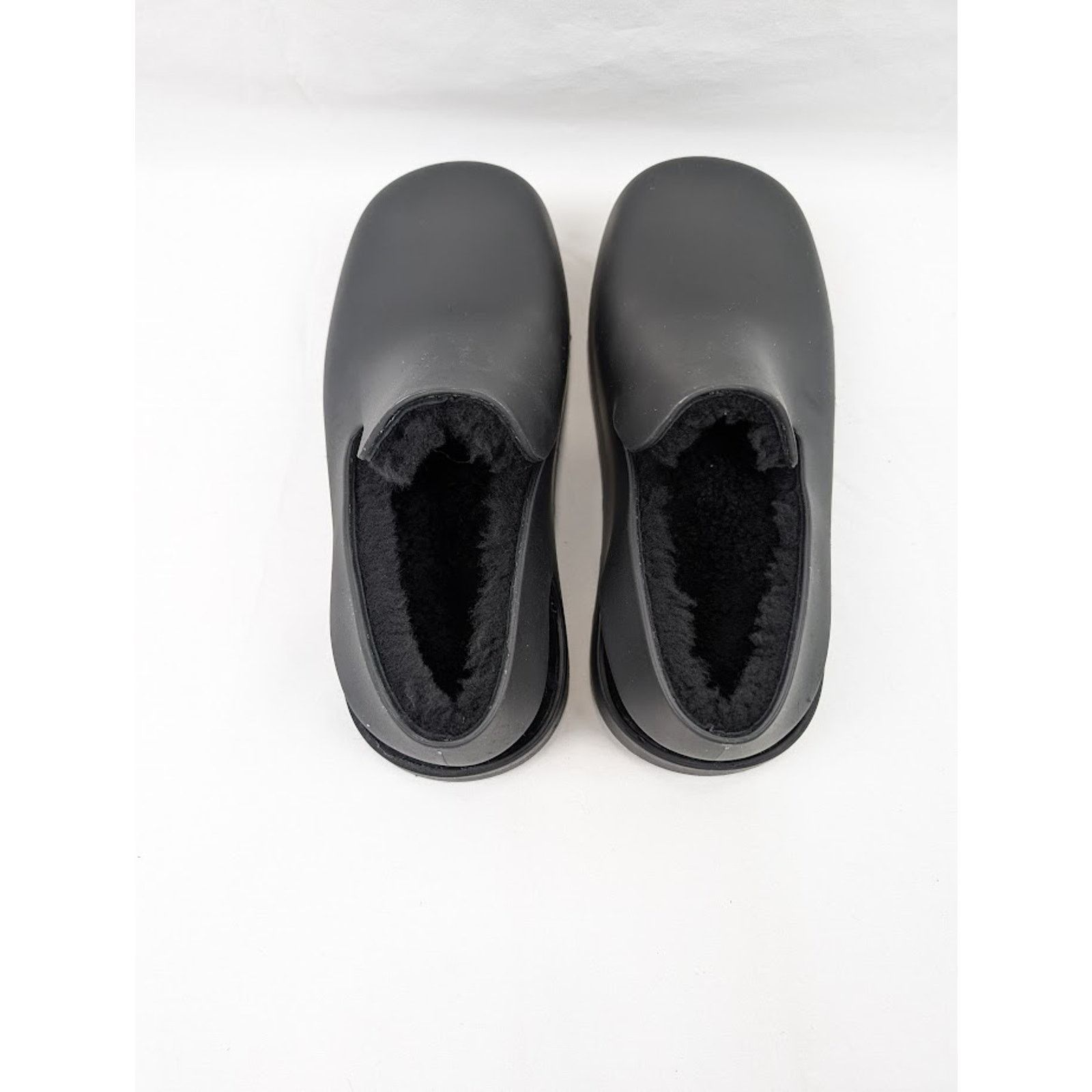 Bottega Veneta o1rshd1 Q:3/dup/ Rubber Sole shearling Puddle Sandal Black Size US 13 / EU 46 - 18 Thumbnail