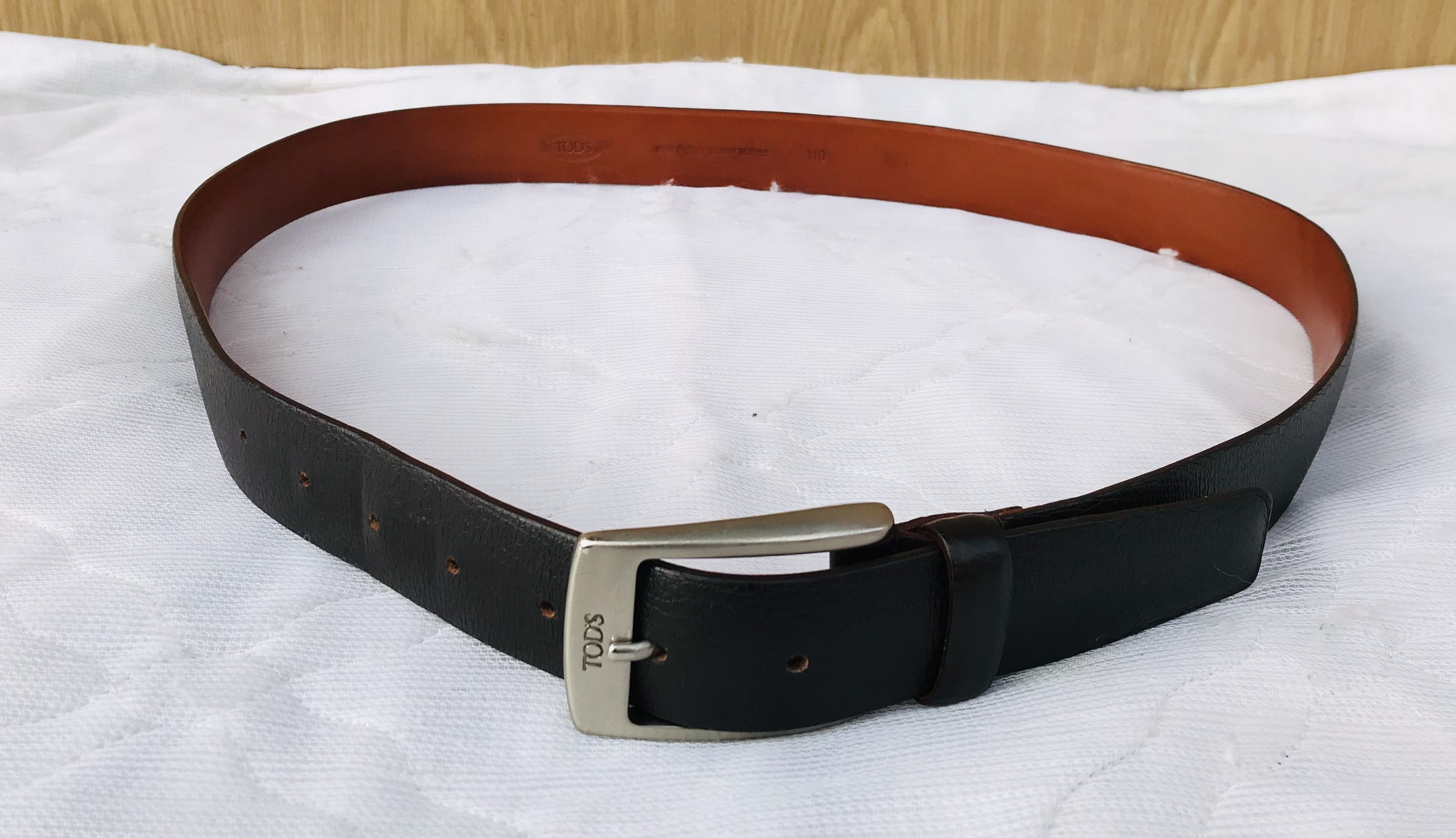 Tod's Tod's Buckled Belt Dark Brown Genuine Leather 110 cm BA14 Size ONE SIZE - 1 Thumbnail