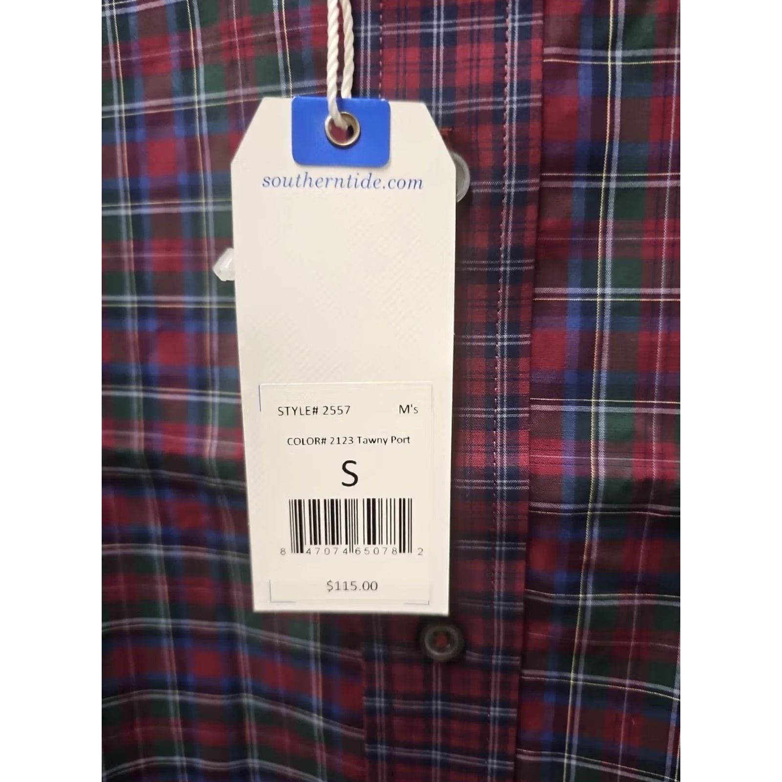 Southern Tide Southern Tide Classic Fit Button-Down Plaid Shirt Men Small Multicolor Logo Pocket Shirt Size US S / EU 44-46 / 1 - 3 Thumbnail